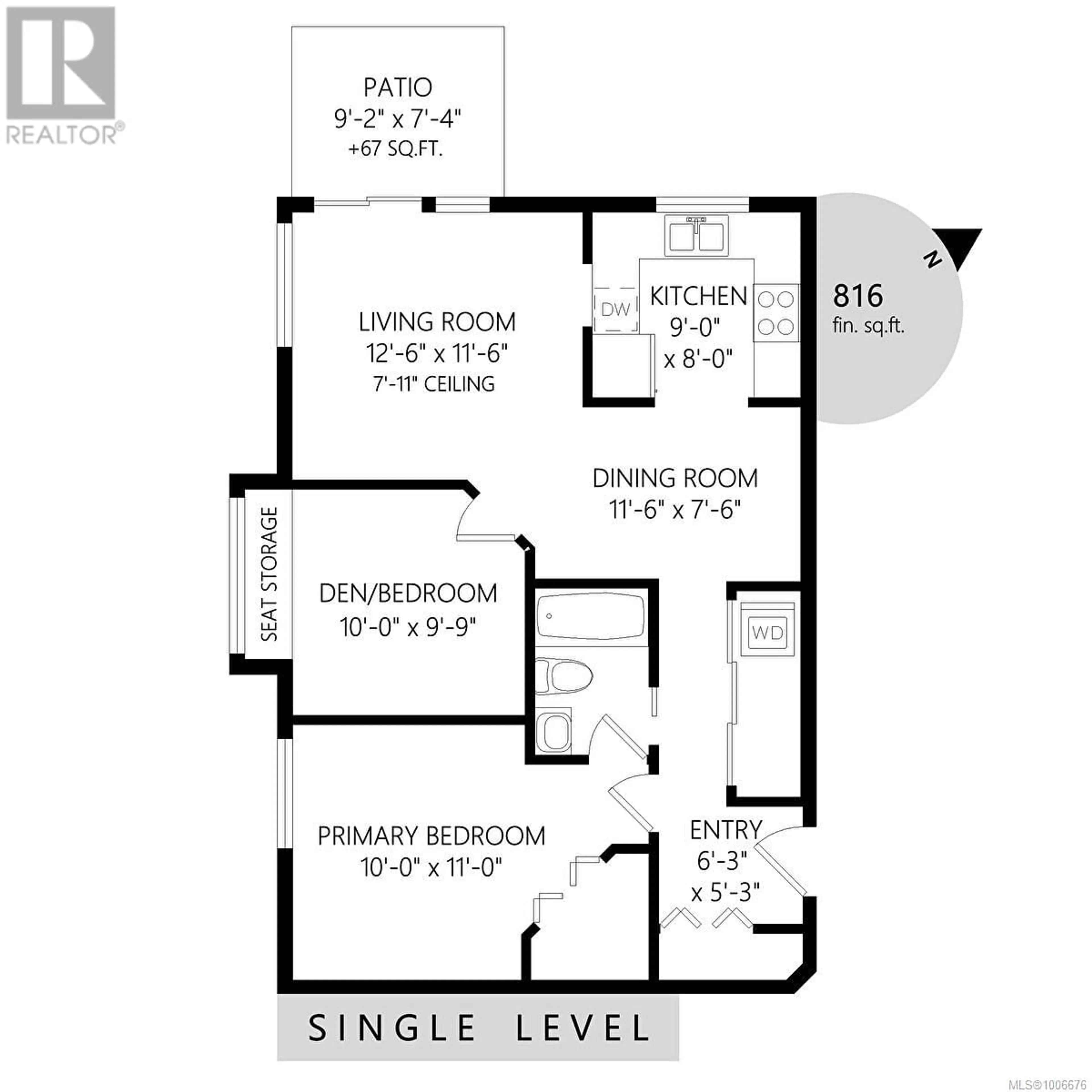 Floor plan for 103 - 3180 ALBINA STREET, Saanich British Columbia V8X4N1