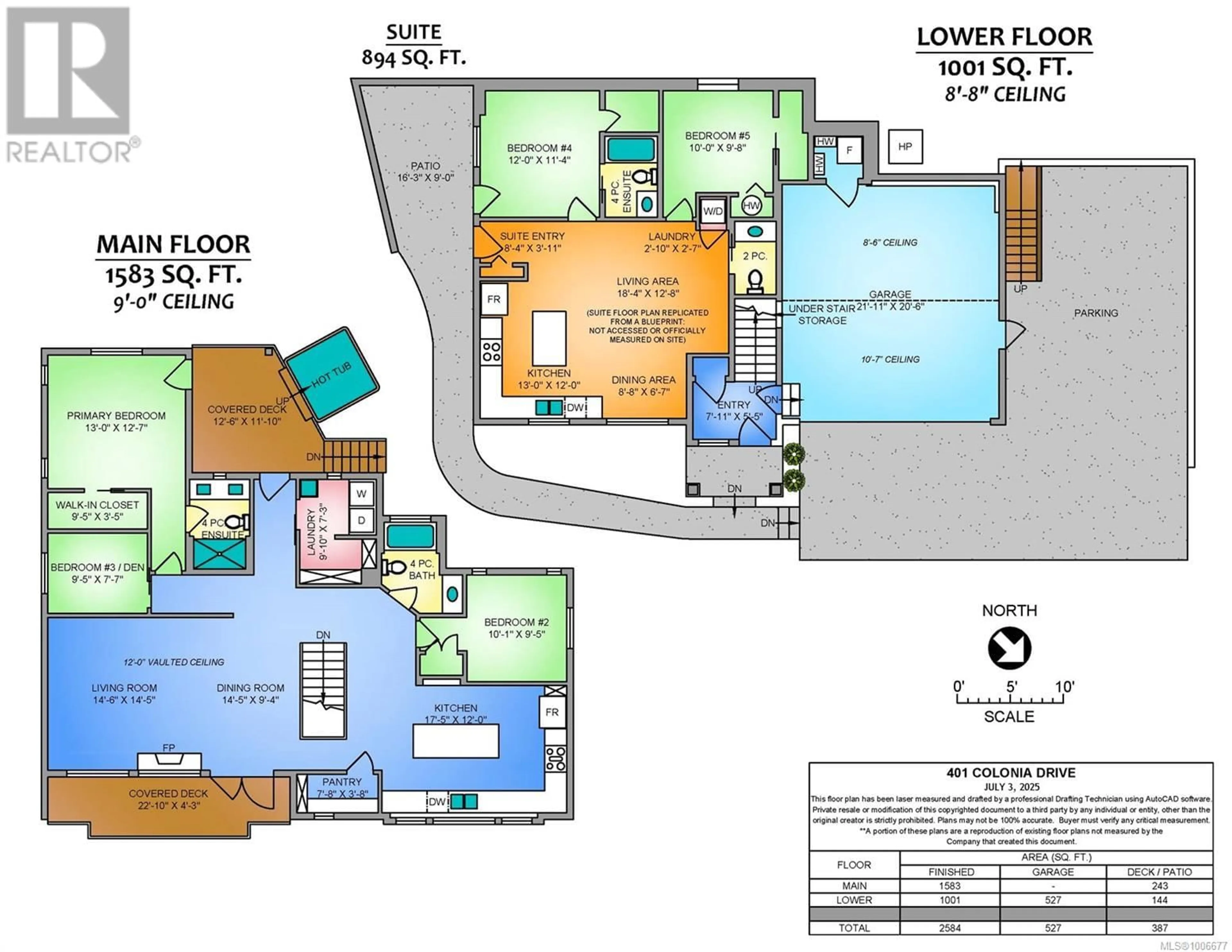 Floor plan for 401 COLONIA DRIVE, Ladysmith British Columbia V9G0B8