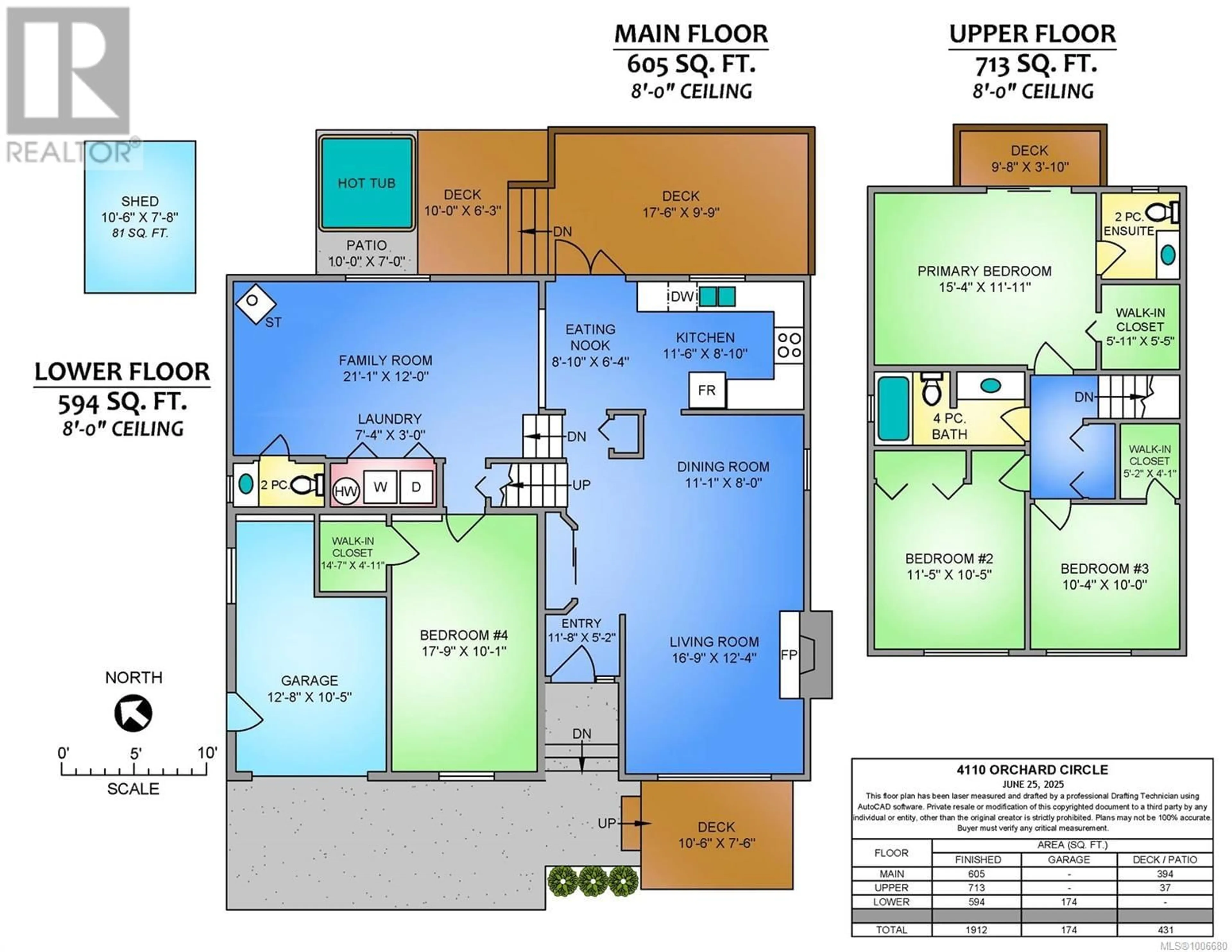 Floor plan for 4110 ORCHARD CIRCLE, Nanaimo British Columbia V9T4C6
