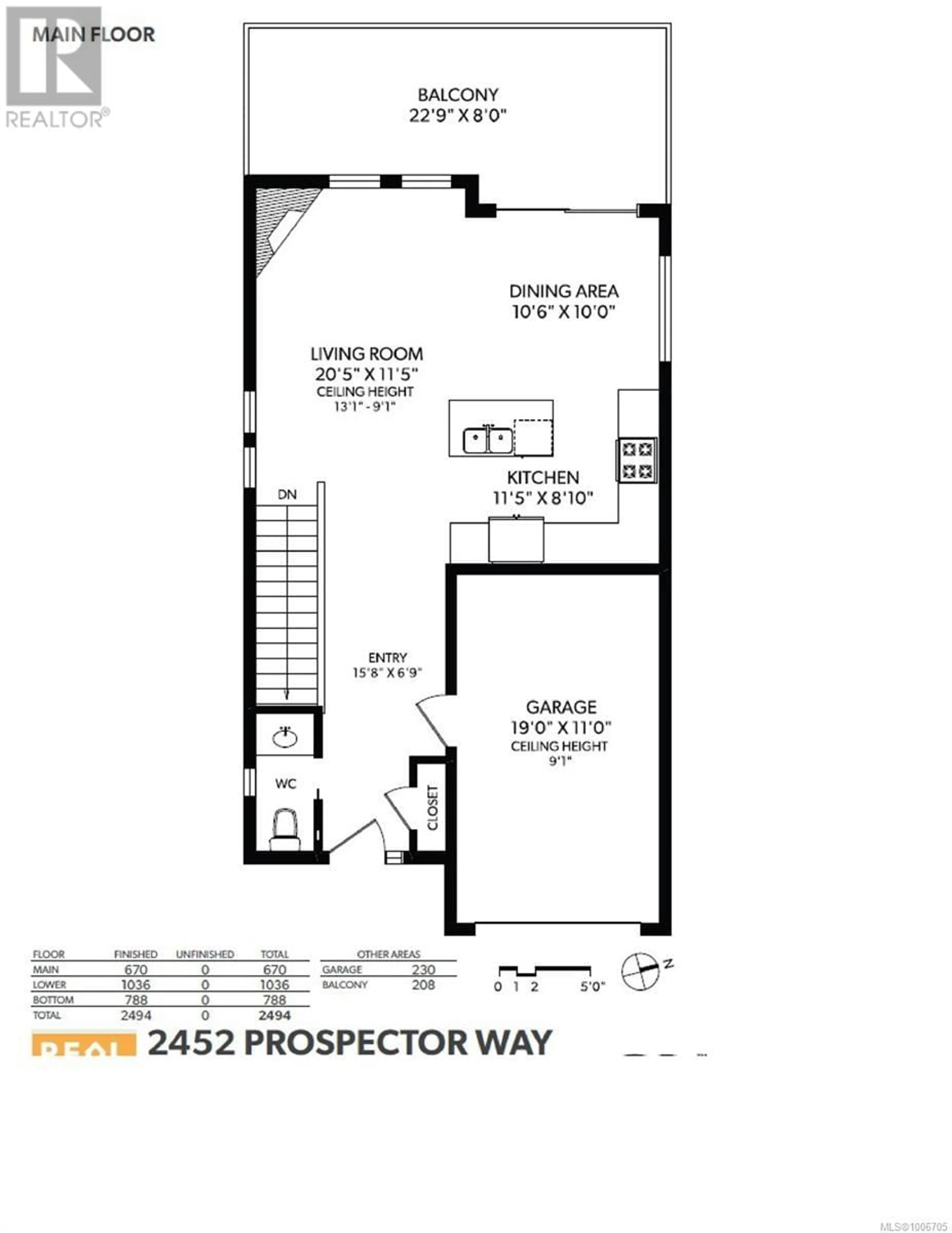Floor plan for 2452 PROSPECTOR WAY, Langford British Columbia V9B5X6