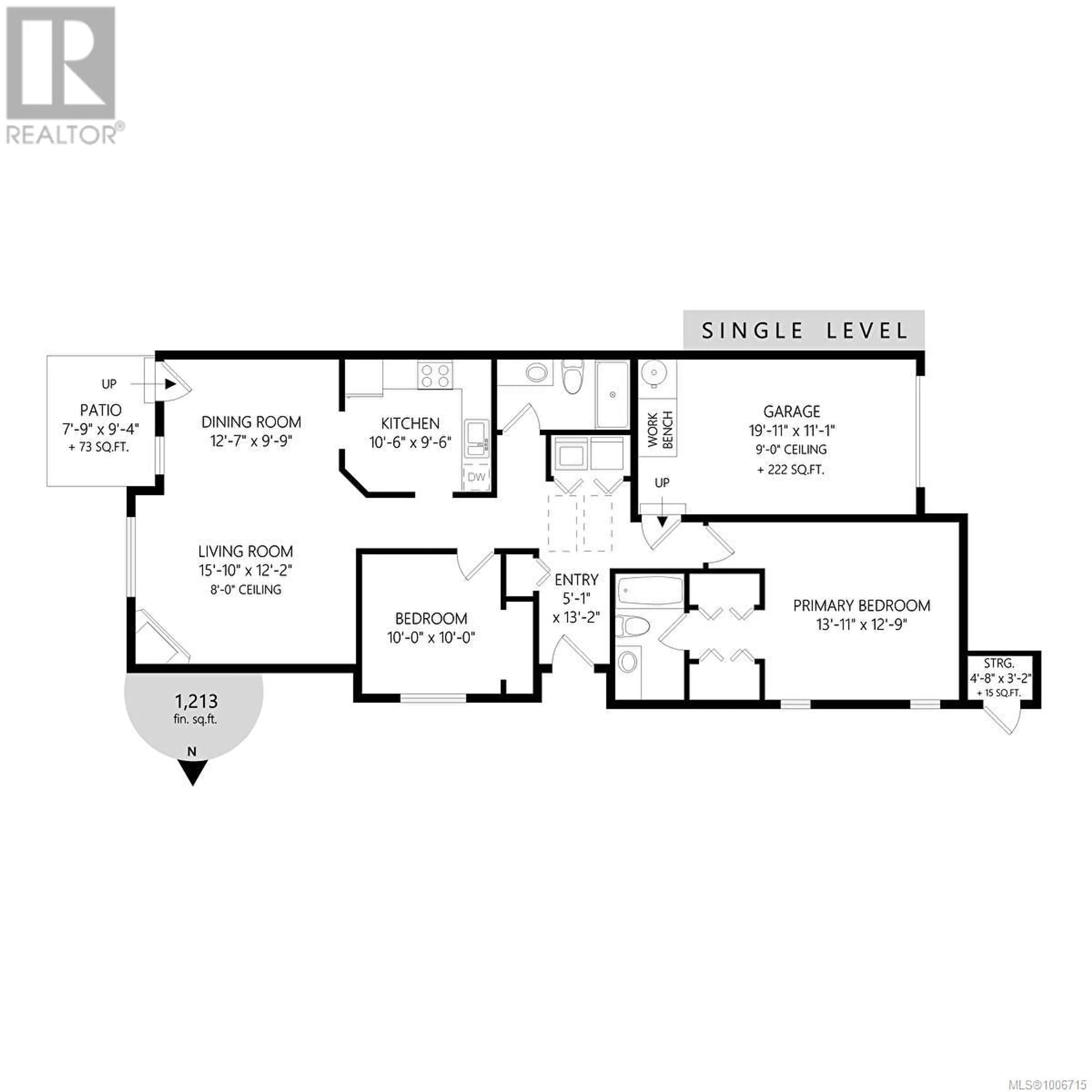 Floor plan for D - 10124 RESTHAVEN DRIVE, Sidney British Columbia V8L3G6