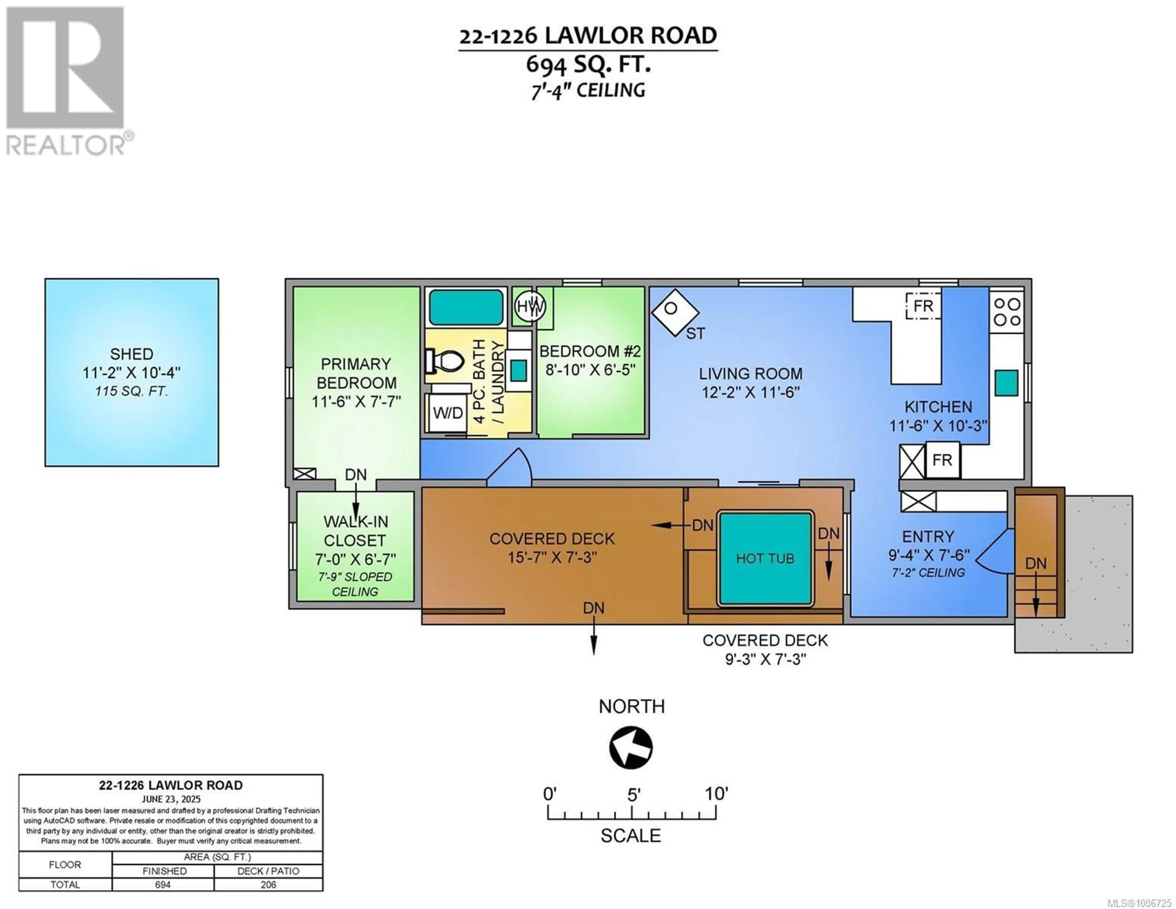 Floor plan for 22 - 1226 LAWLOR ROAD, Nanaimo British Columbia V9R6L6