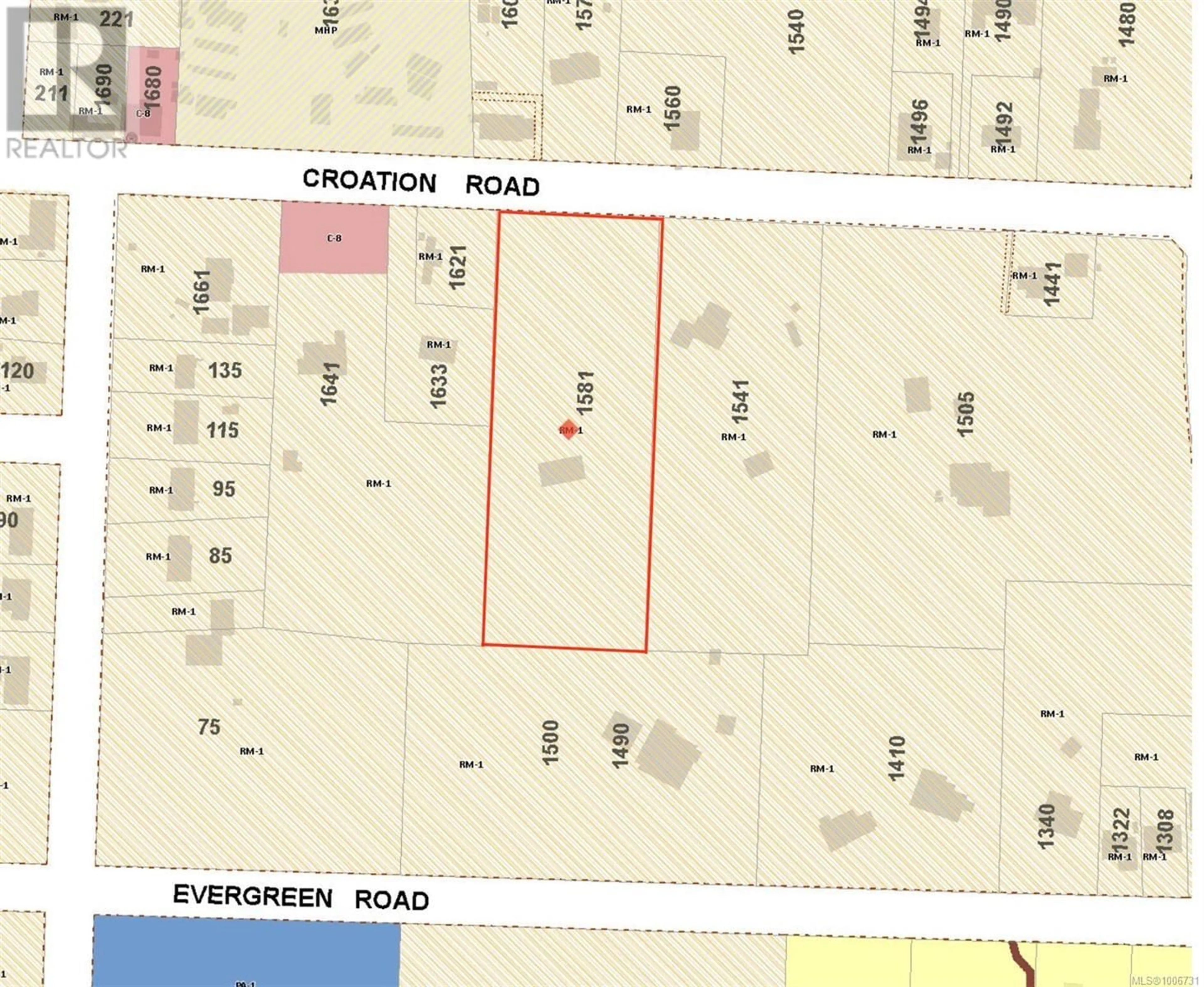 Picture of a map for 1581 CROATION ROAD, Campbell River British Columbia V9W3T4
