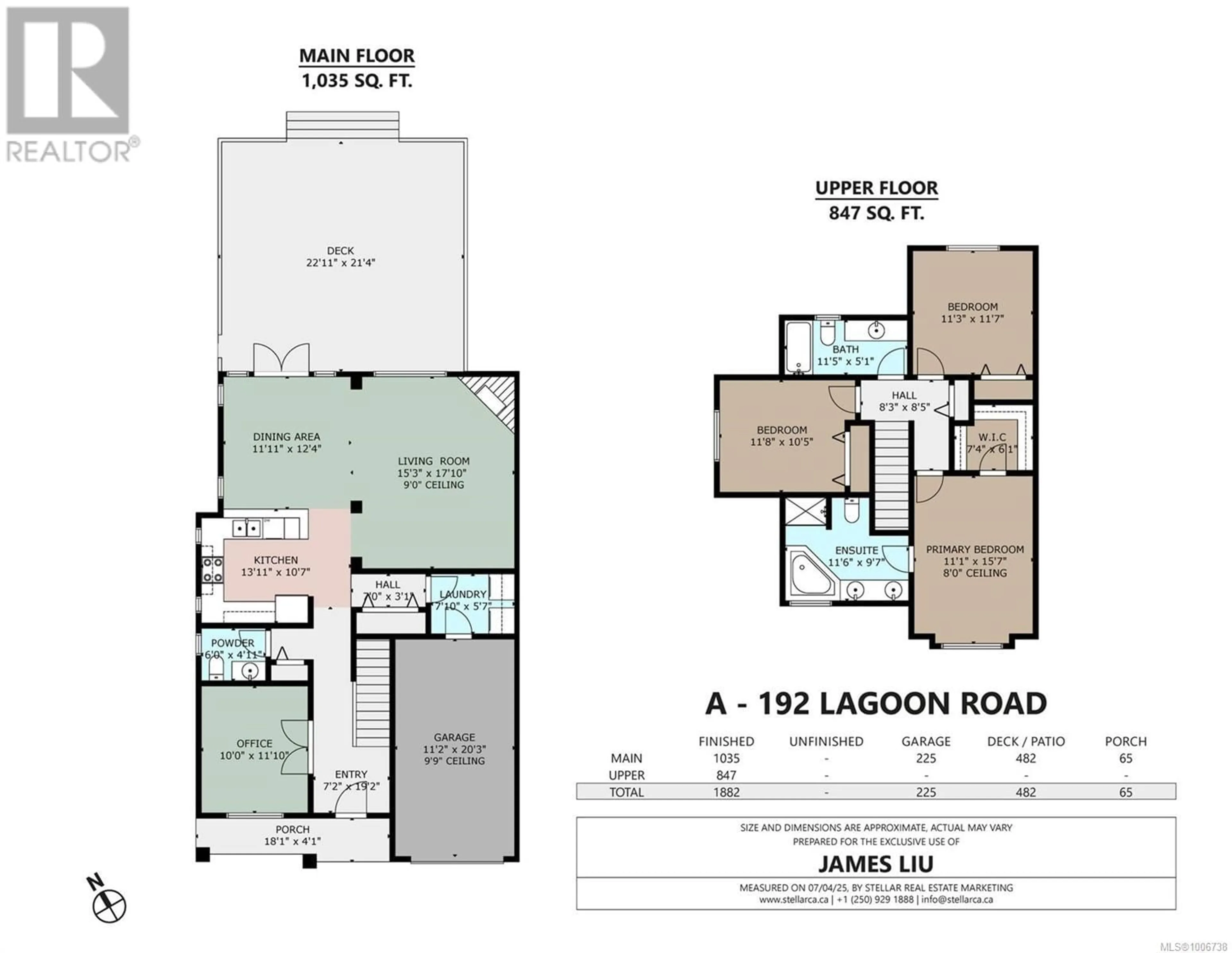 Floor plan for 192A LAGOON ROAD, Colwood British Columbia V9C1S9