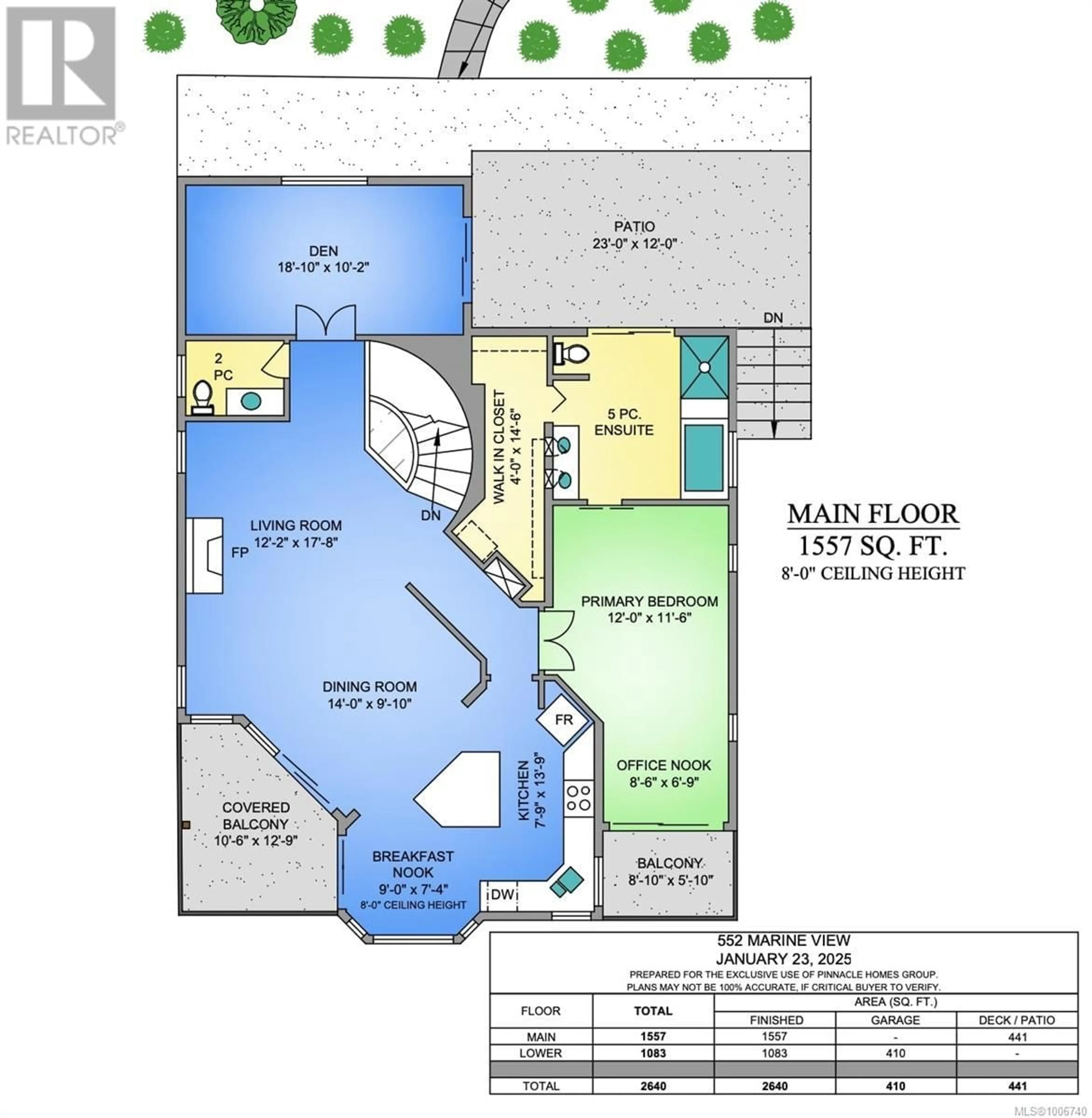 Floor plan for 552 MARINE VIEW, Cobble Hill British Columbia V8H0K8