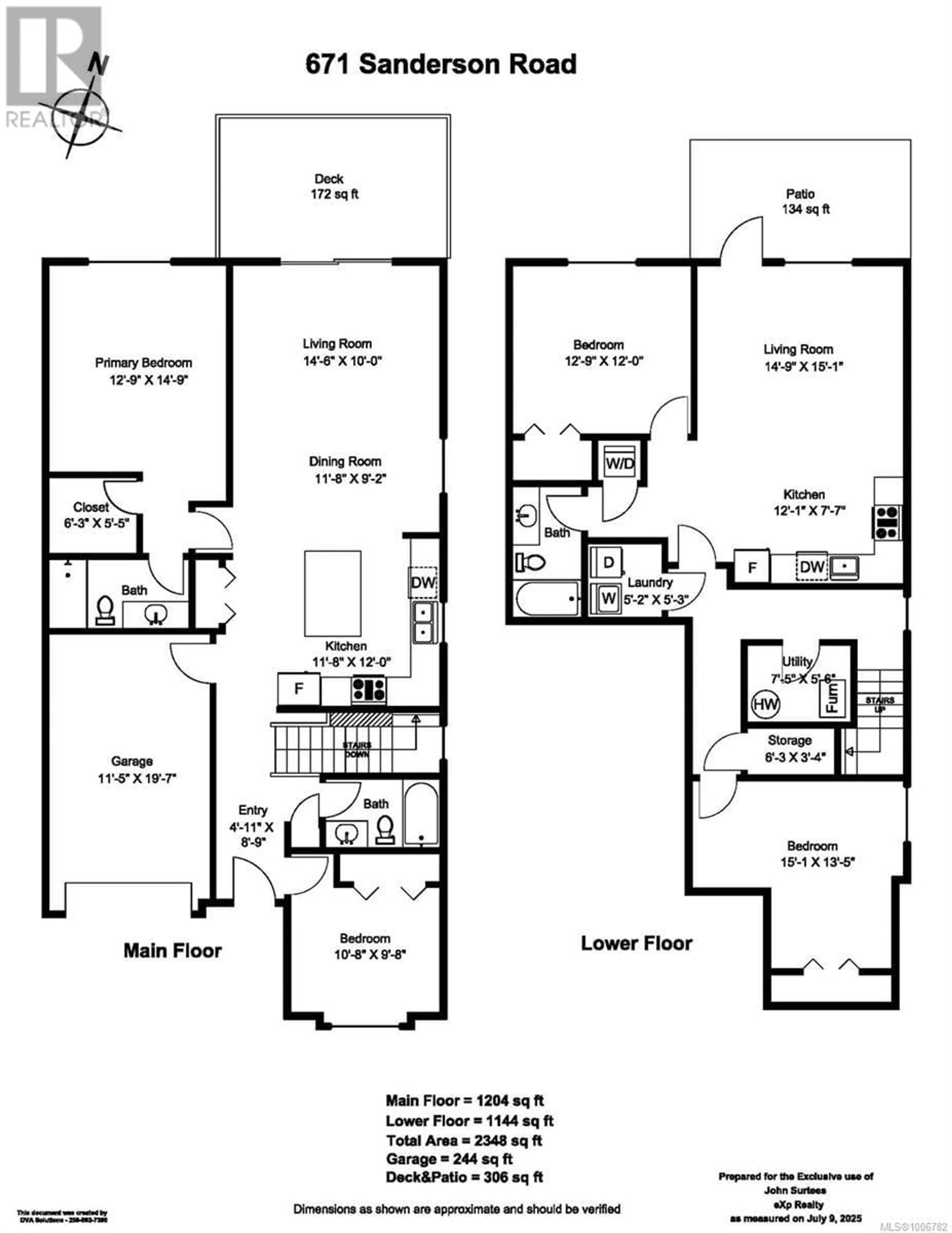 Floor plan for 671 SANDERSON ROAD, Ladysmith British Columbia V9G0A7