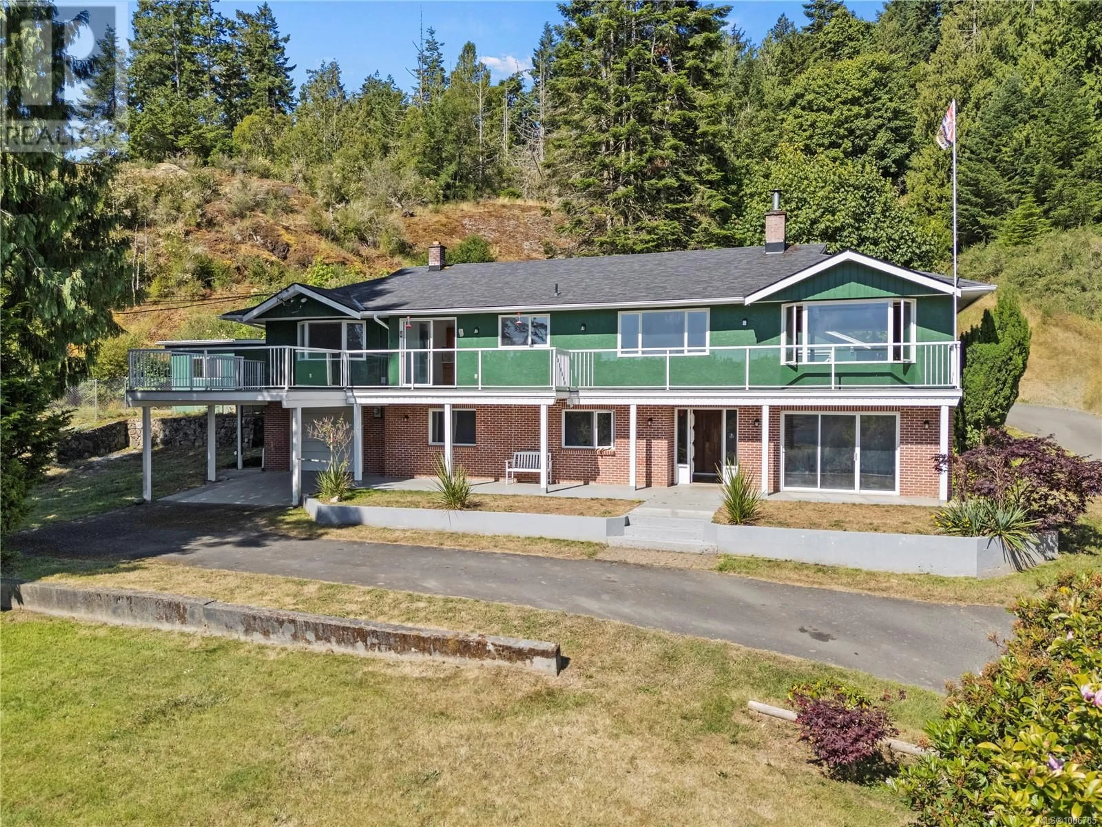 A pic from outside/outdoor area/front of a property/back of a property/a pic from drone, unknown for 2276 KEMP LAKE ROAD, Sooke British Columbia V9Z0R2