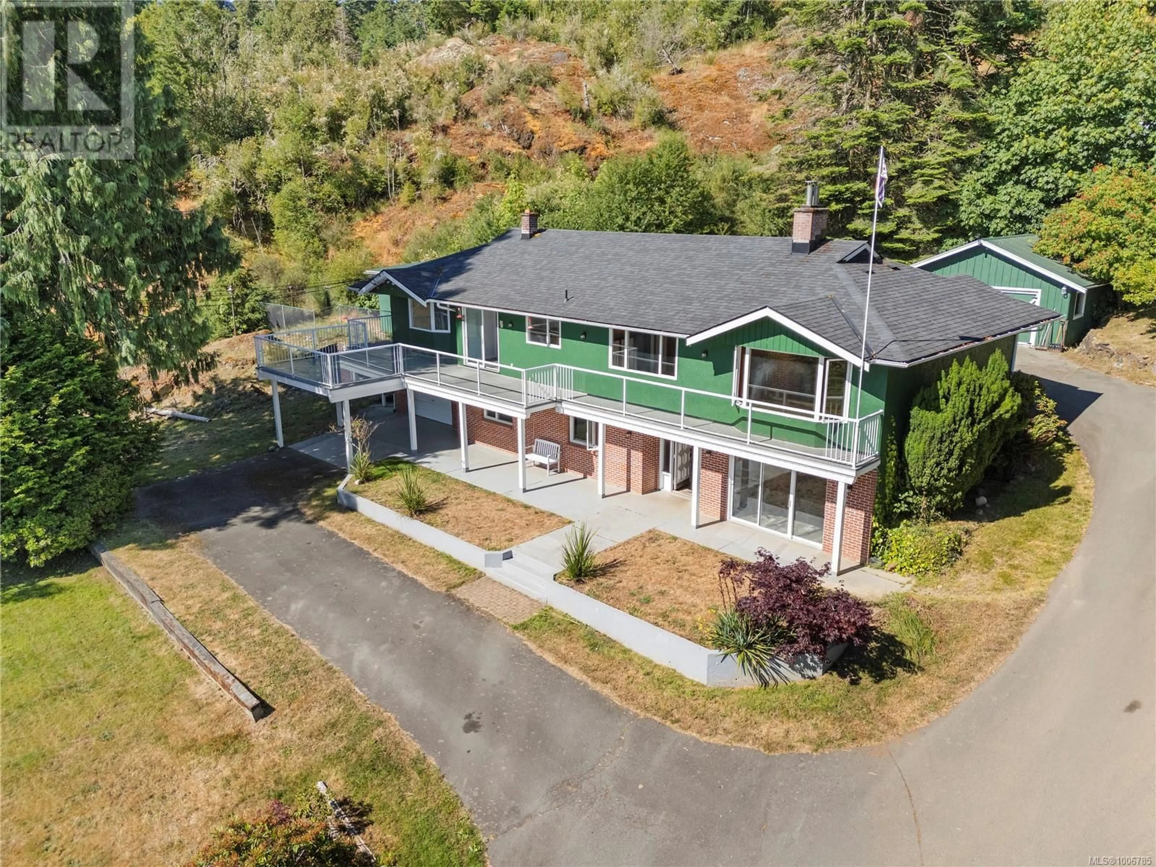 A pic from outside/outdoor area/front of a property/back of a property/a pic from drone, unknown for 2276 KEMP LAKE ROAD, Sooke British Columbia V9Z0R2
