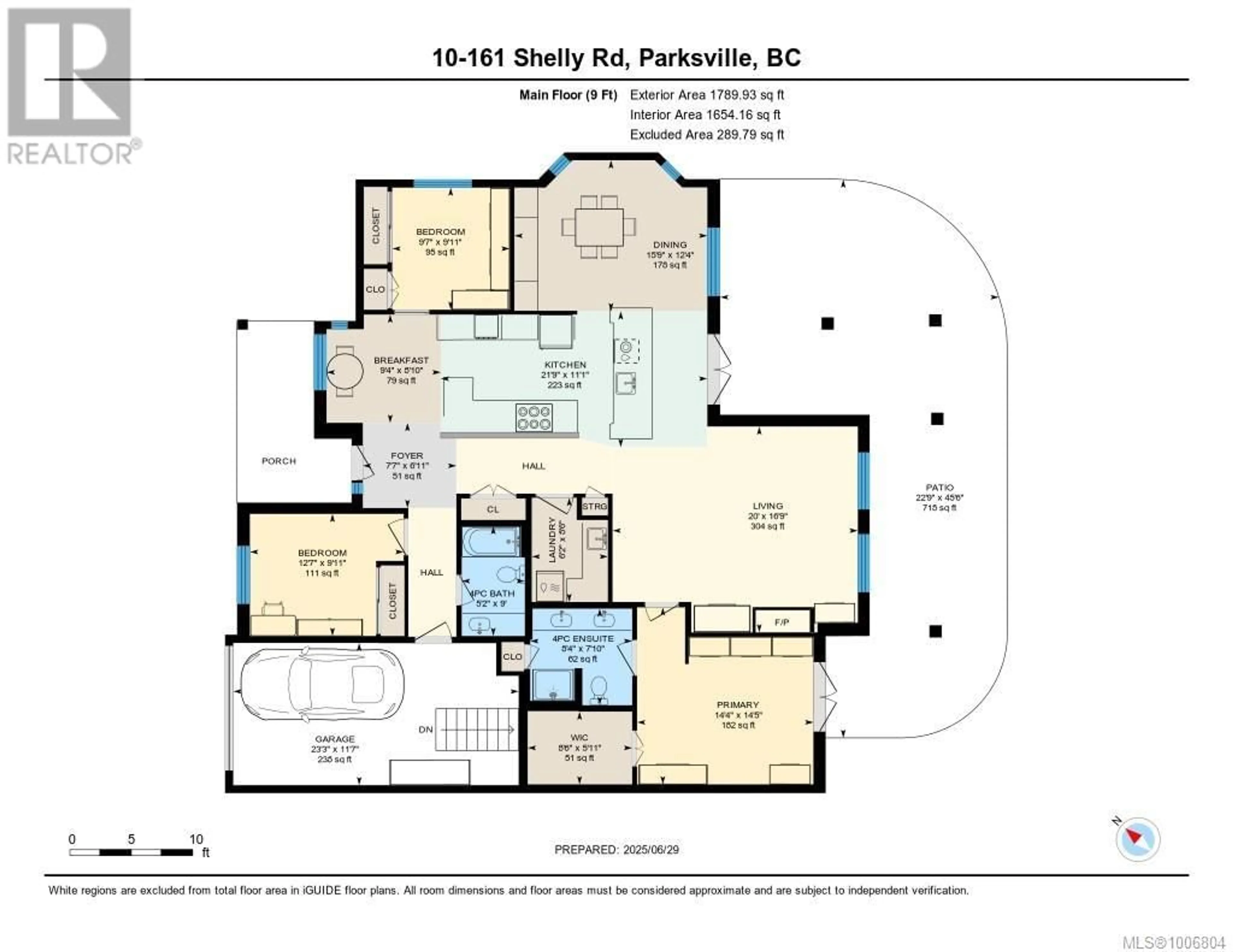 Floor plan for 10 - 161 SHELLY ROAD, Parksville British Columbia V9P2H8