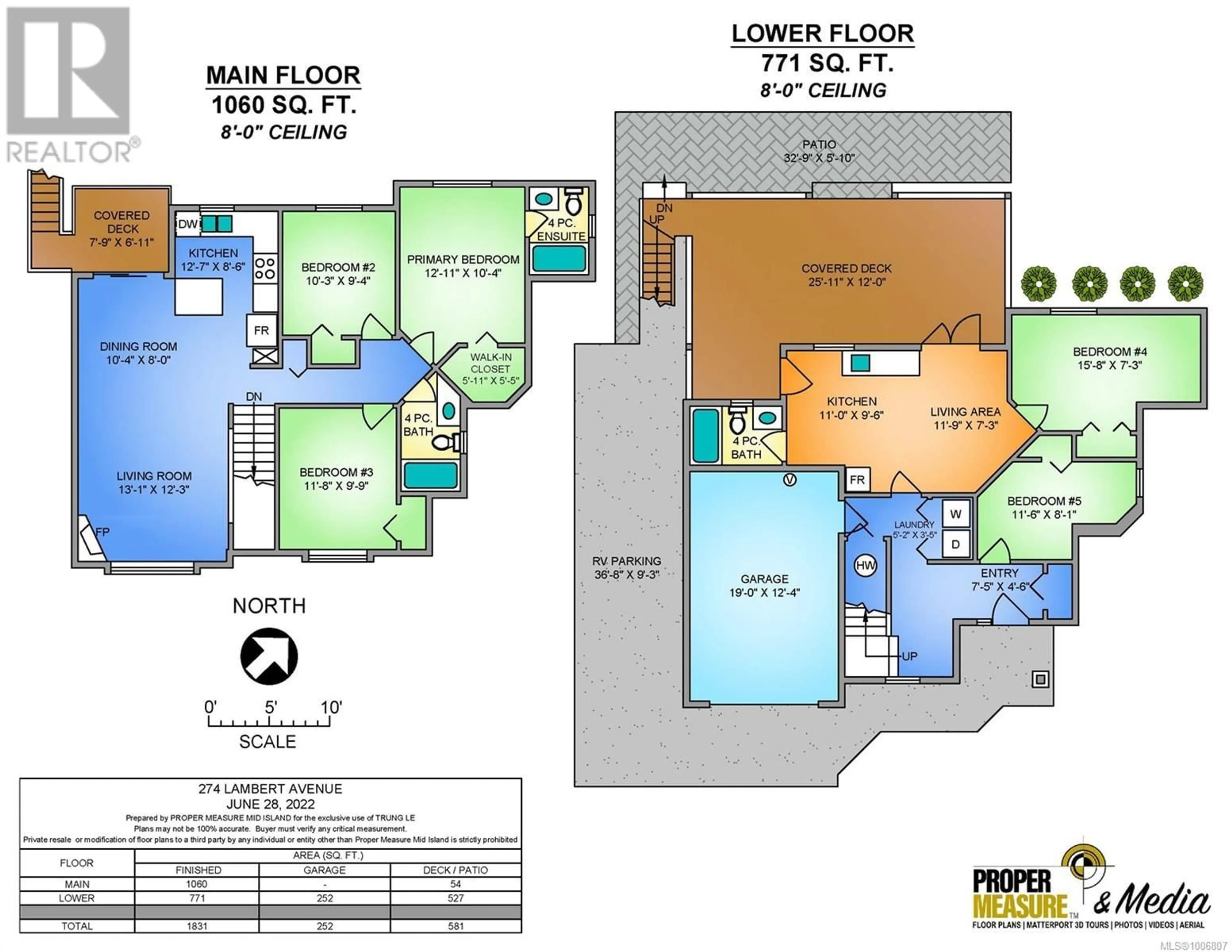 Floor plan for 274 LAMBERT AVENUE, Nanaimo British Columbia V9R5N8