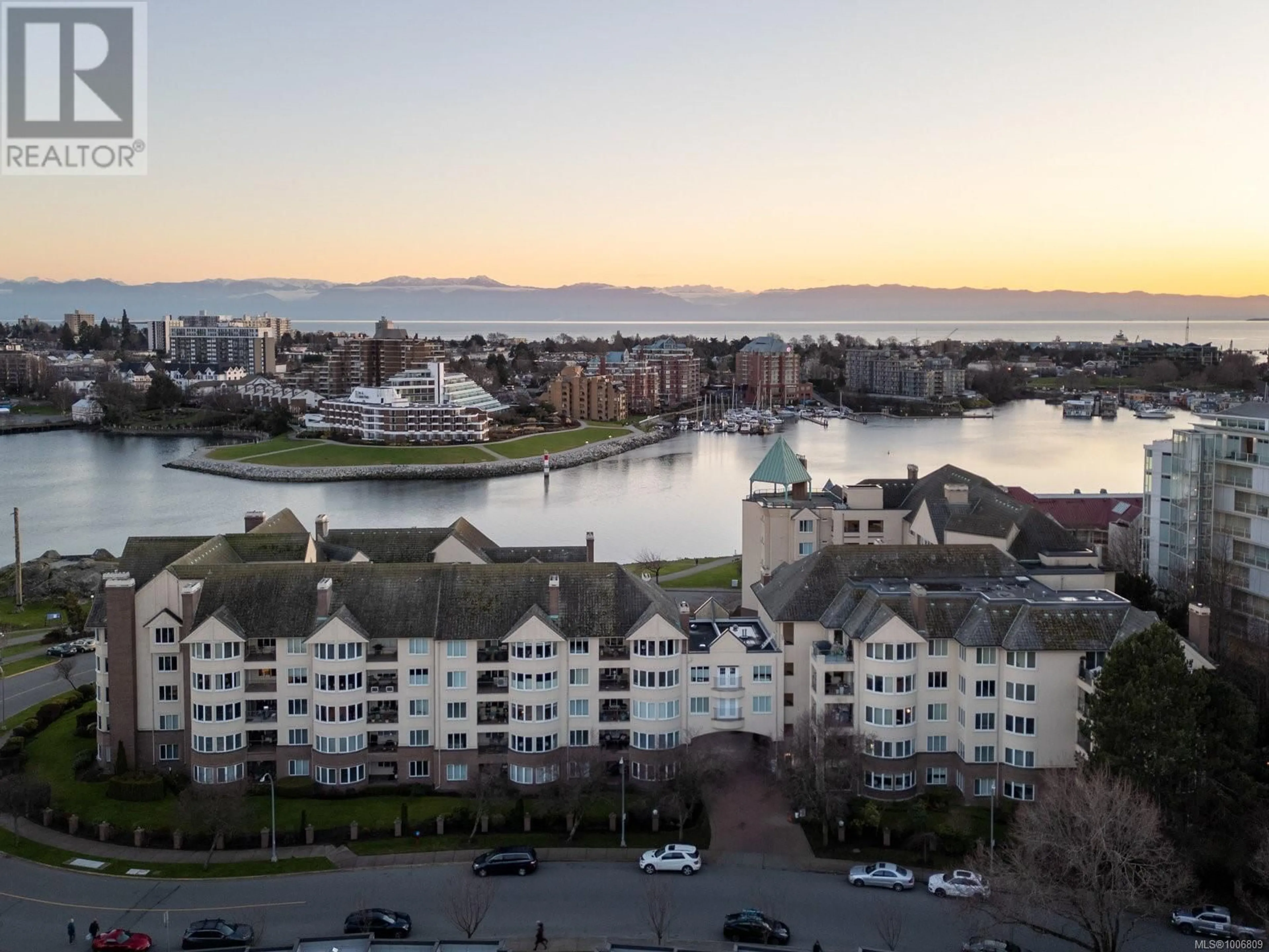 A pic from outside/outdoor area/front of a property/back of a property/a pic from drone, water/lake/river/ocean view for 114 - 50 SONGHEES ROAD, Victoria British Columbia V9A7J4