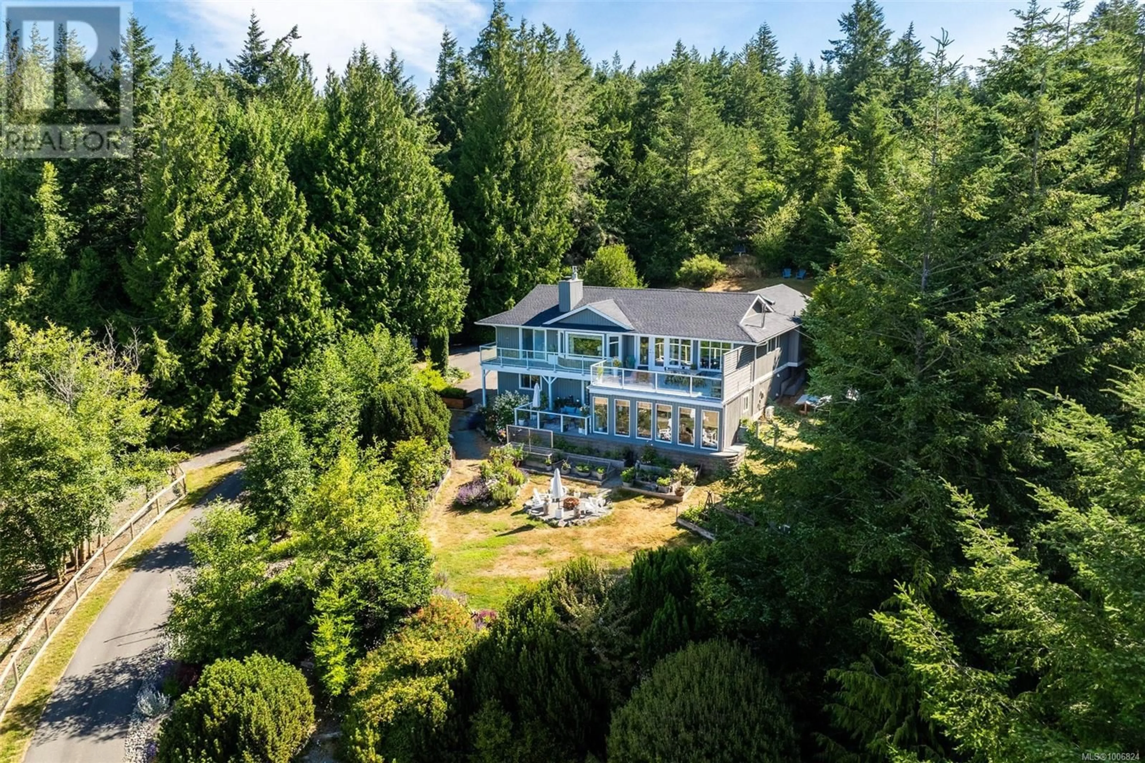 A pic from outside/outdoor area/front of a property/back of a property/a pic from drone, water/lake/river/ocean view for 4475 OTTER POINT ROAD, Sooke British Columbia V9Z0K4