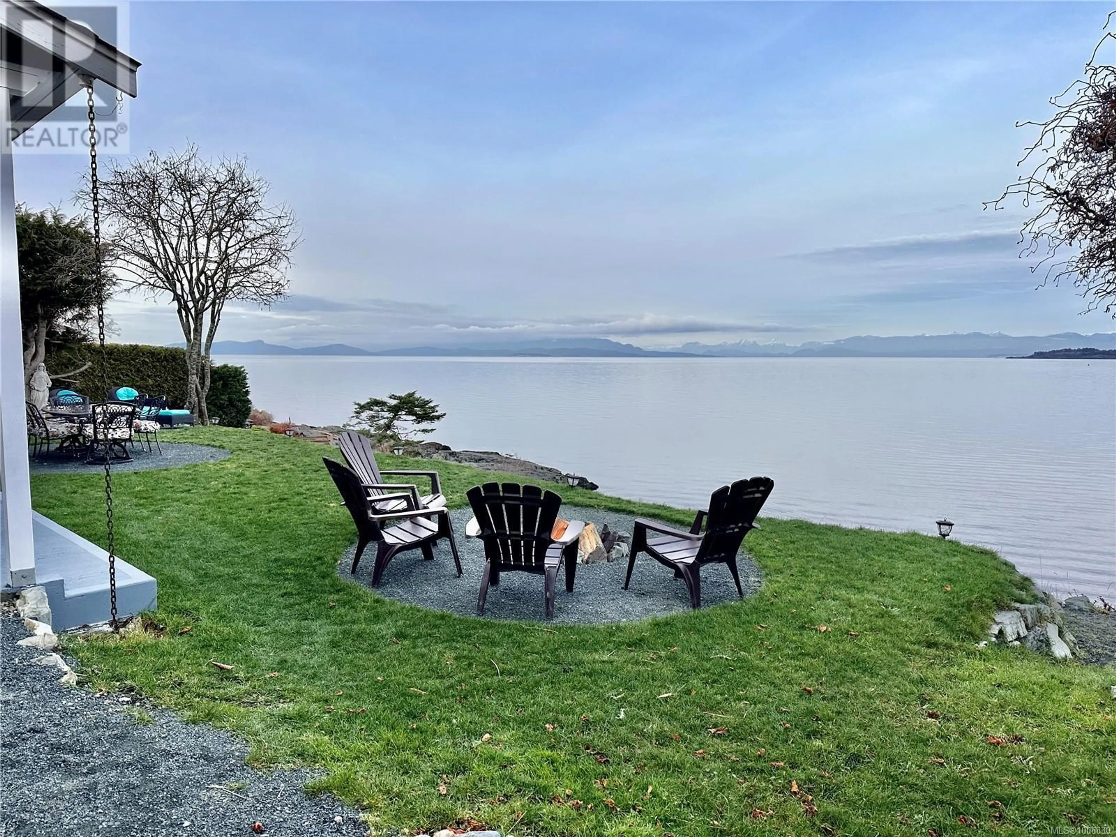 A pic from outside/outdoor area/front of a property/back of a property/a pic from drone, water/lake/river/ocean view for 1412 REEF ROAD, Nanoose Bay British Columbia V9P9B9