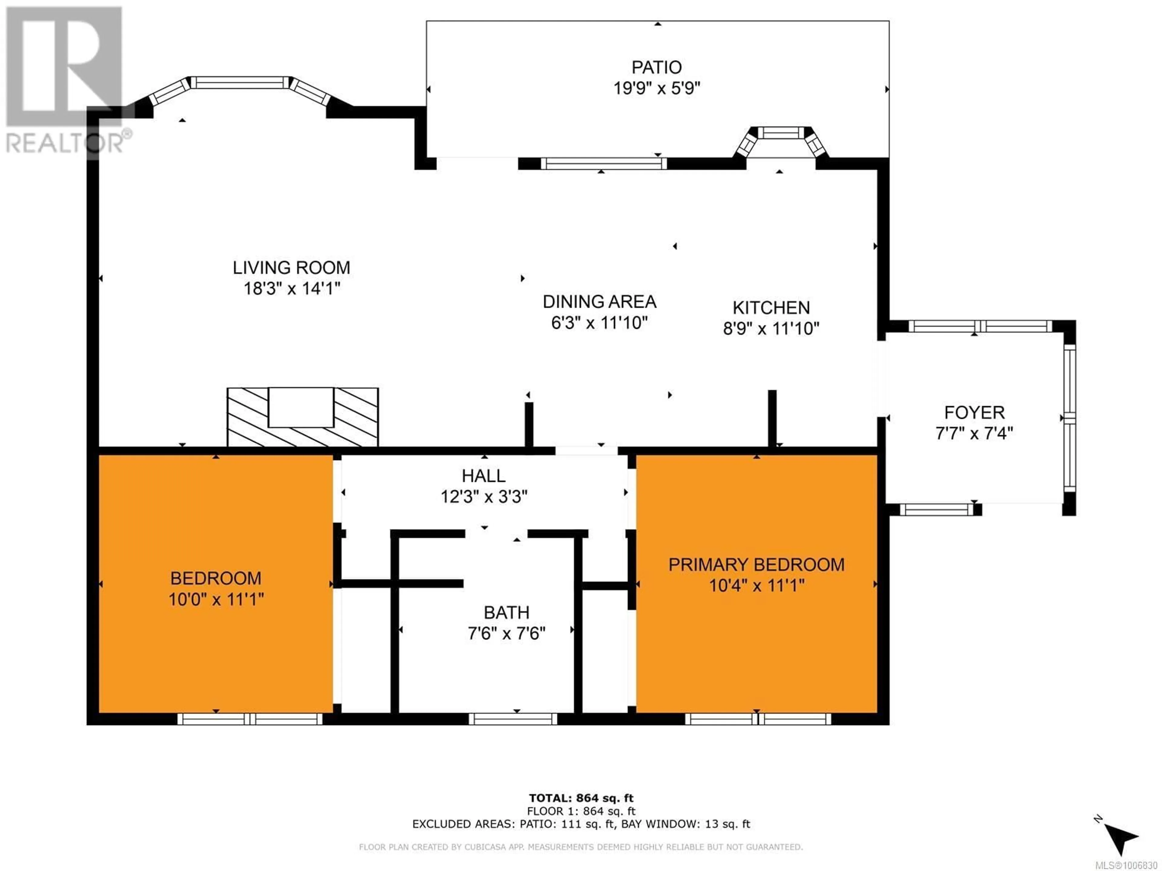 Floor plan for 1412 REEF ROAD, Nanoose Bay British Columbia V9P9B9