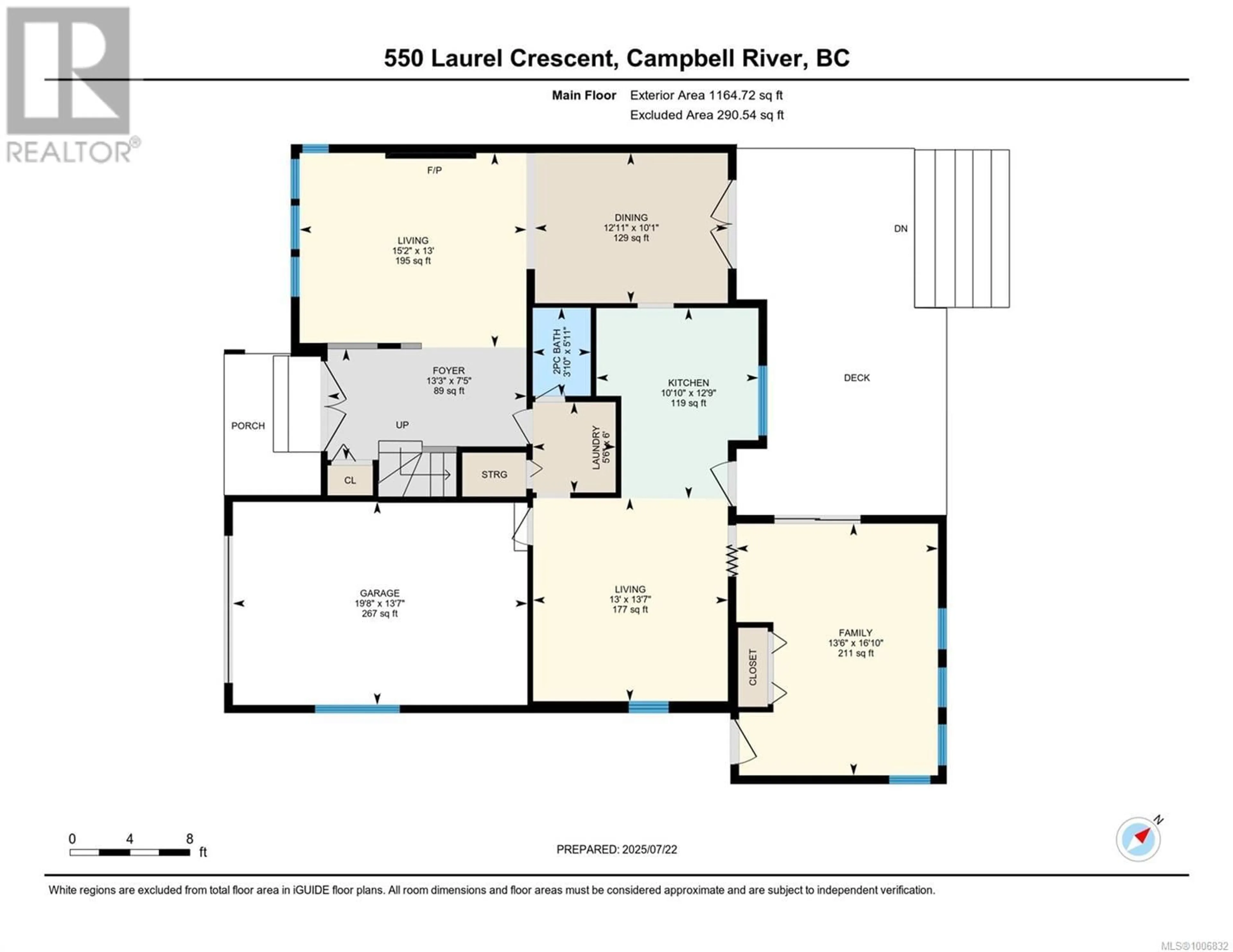 Floor plan for 550 LAUREL CRESCENT, Campbell River British Columbia V9W6K8