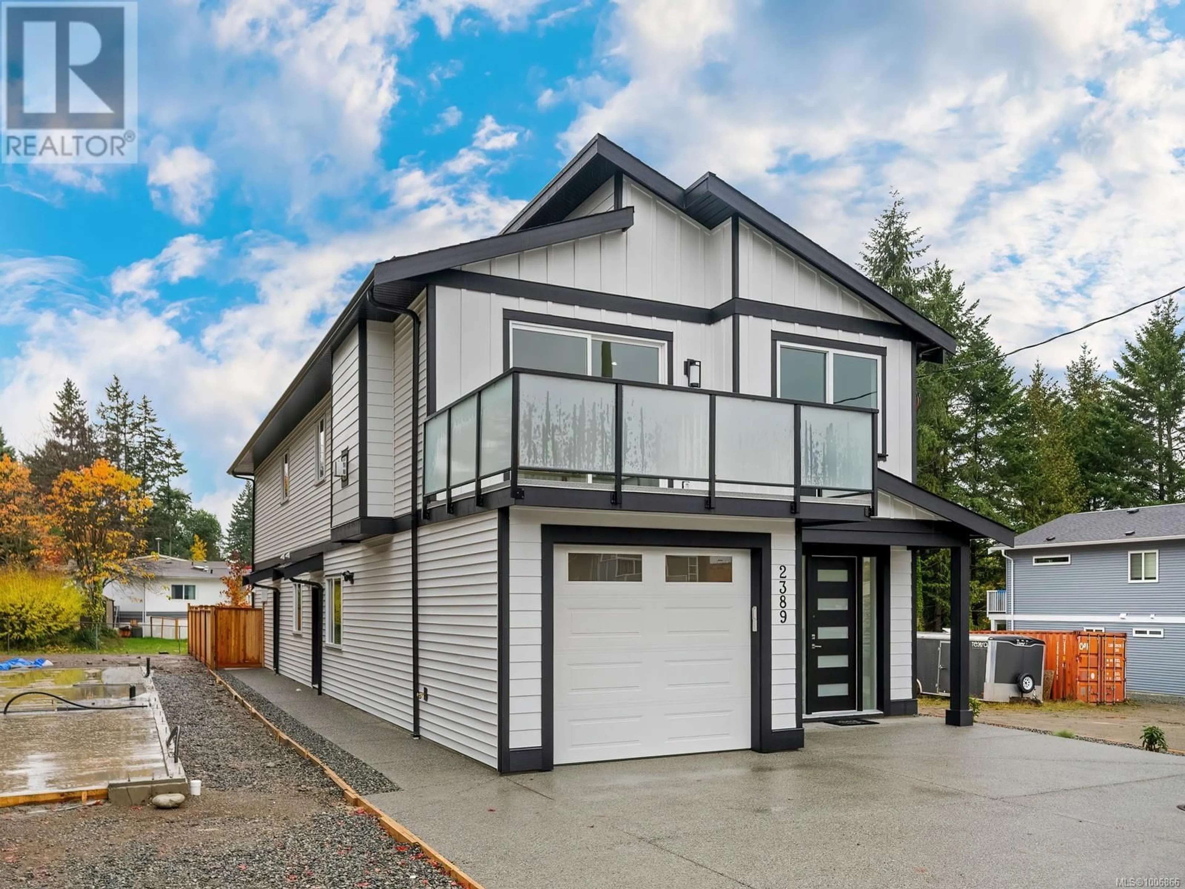 Home with vinyl exterior material, street for 2393 BARCLAY ROAD, Nanaimo British Columbia V9T3J8