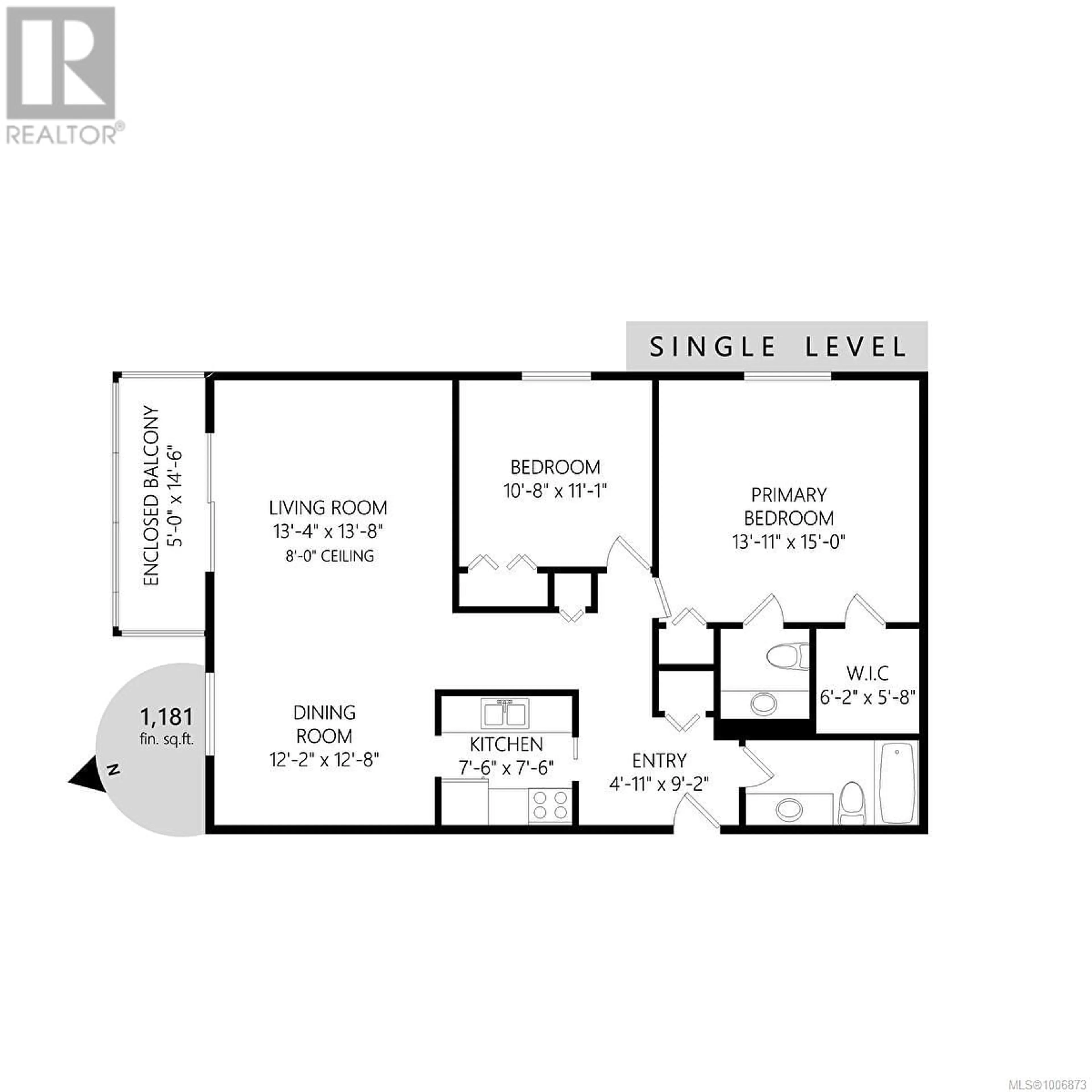 Floor plan for 201 - 1115 ROCKLAND AVENUE, Victoria British Columbia V8V3H8