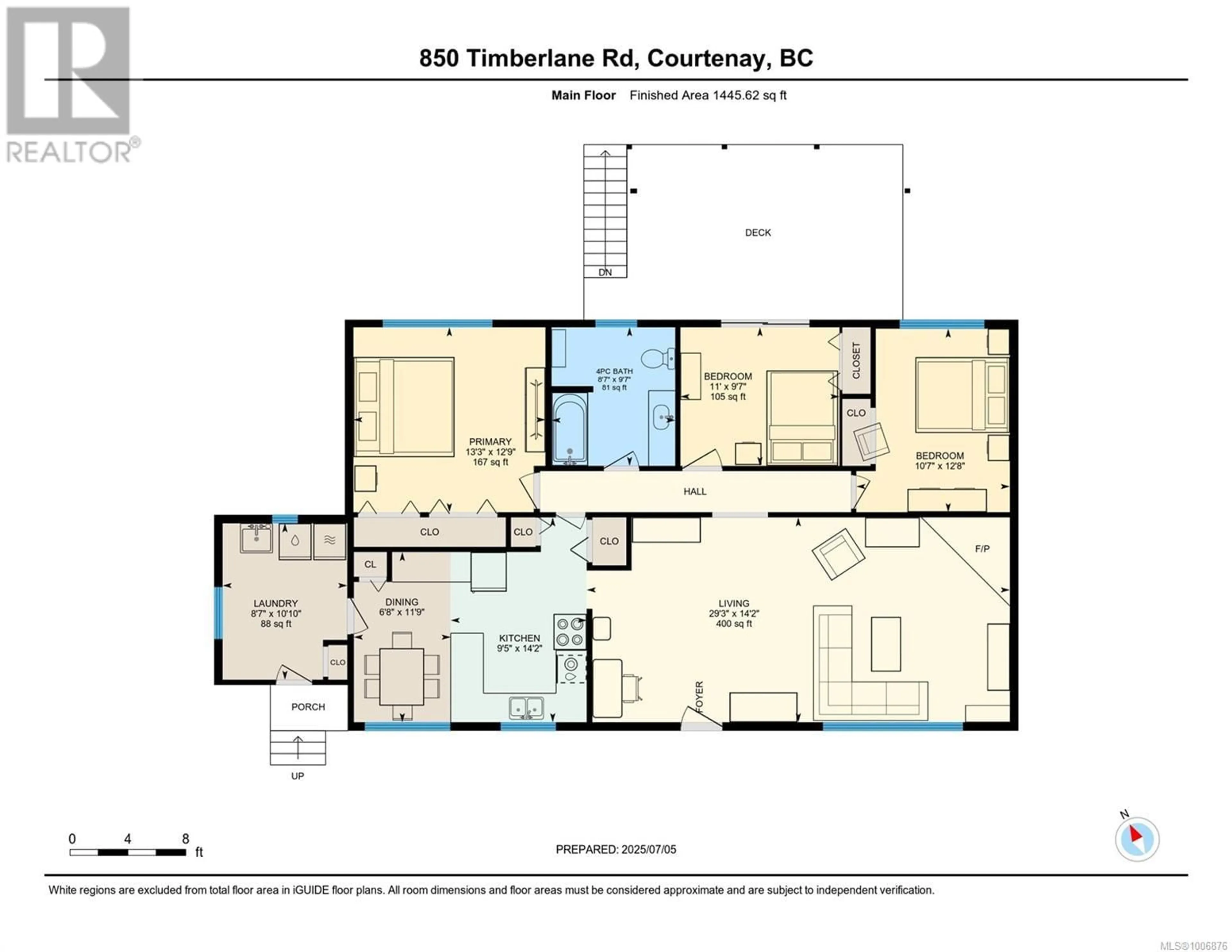 Floor plan for 850 TIMBERLANE ROAD, Courtenay British Columbia V9N9K9