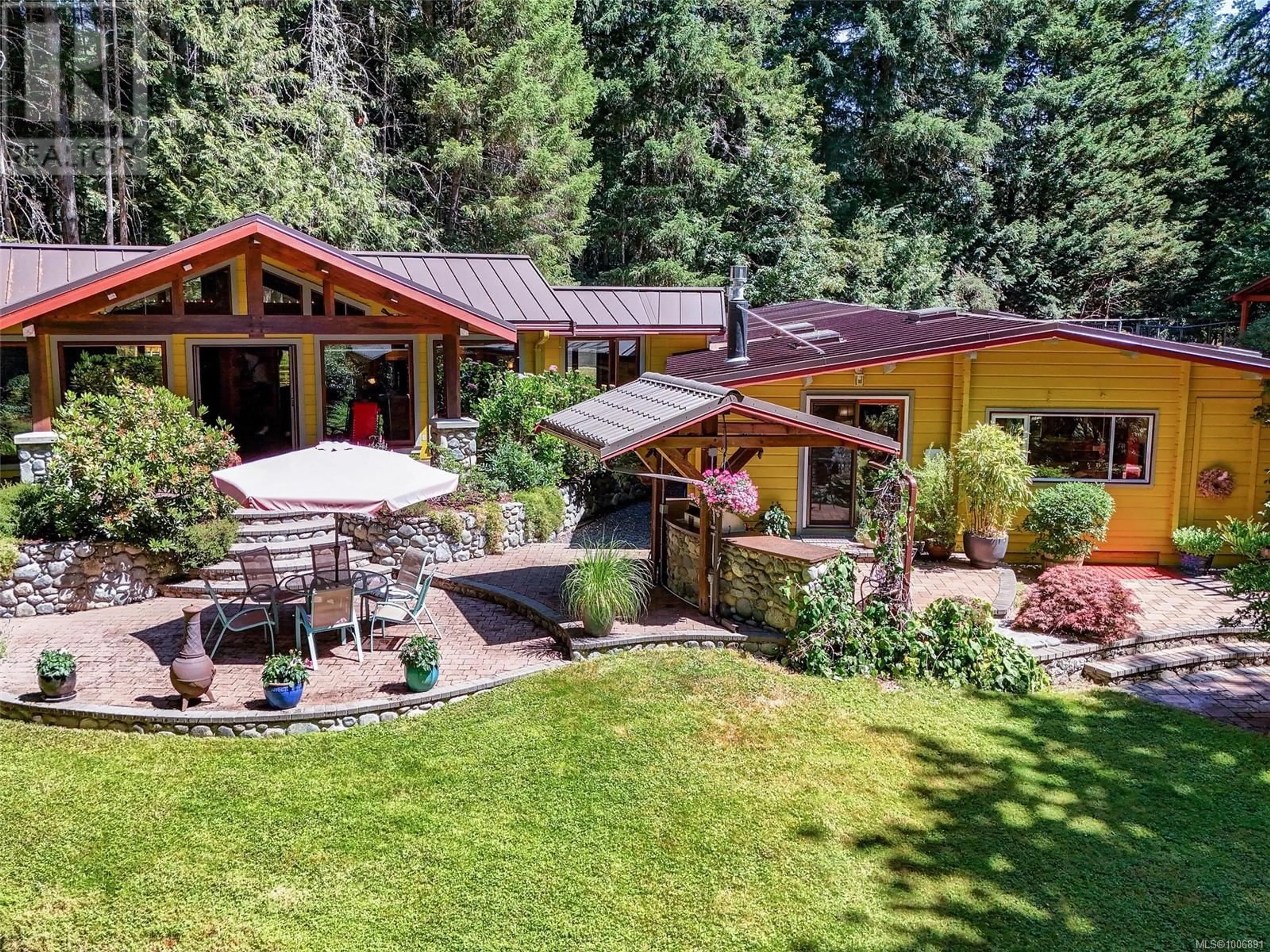 A pic from outside/outdoor area/front of a property/back of a property/a pic from drone, mountain view for 2005 RENFREW ROAD, Shawnigan Lake British Columbia V0R2W0