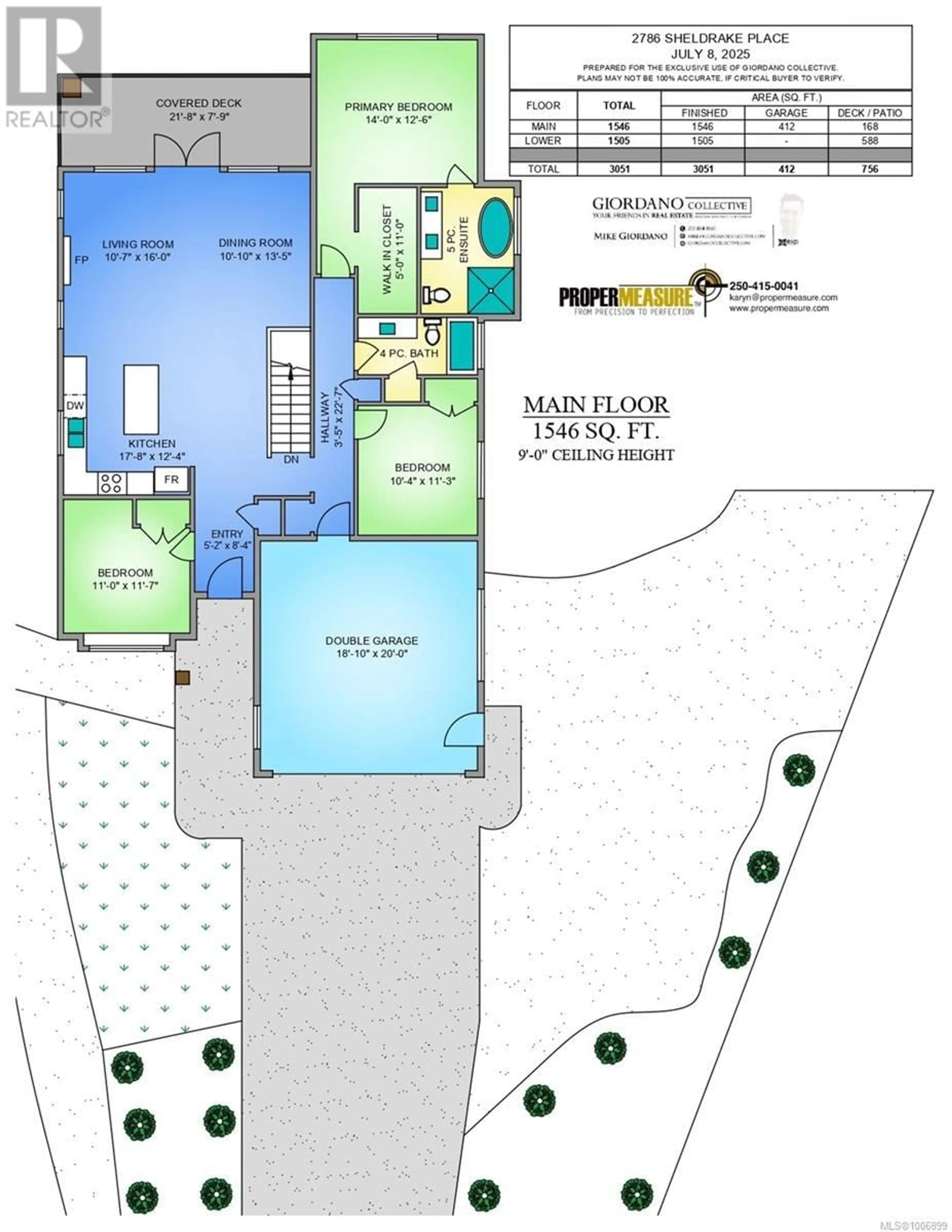Floor plan for 2786 SHELDRAKE PLACE, Mill Bay British Columbia V0R2P2