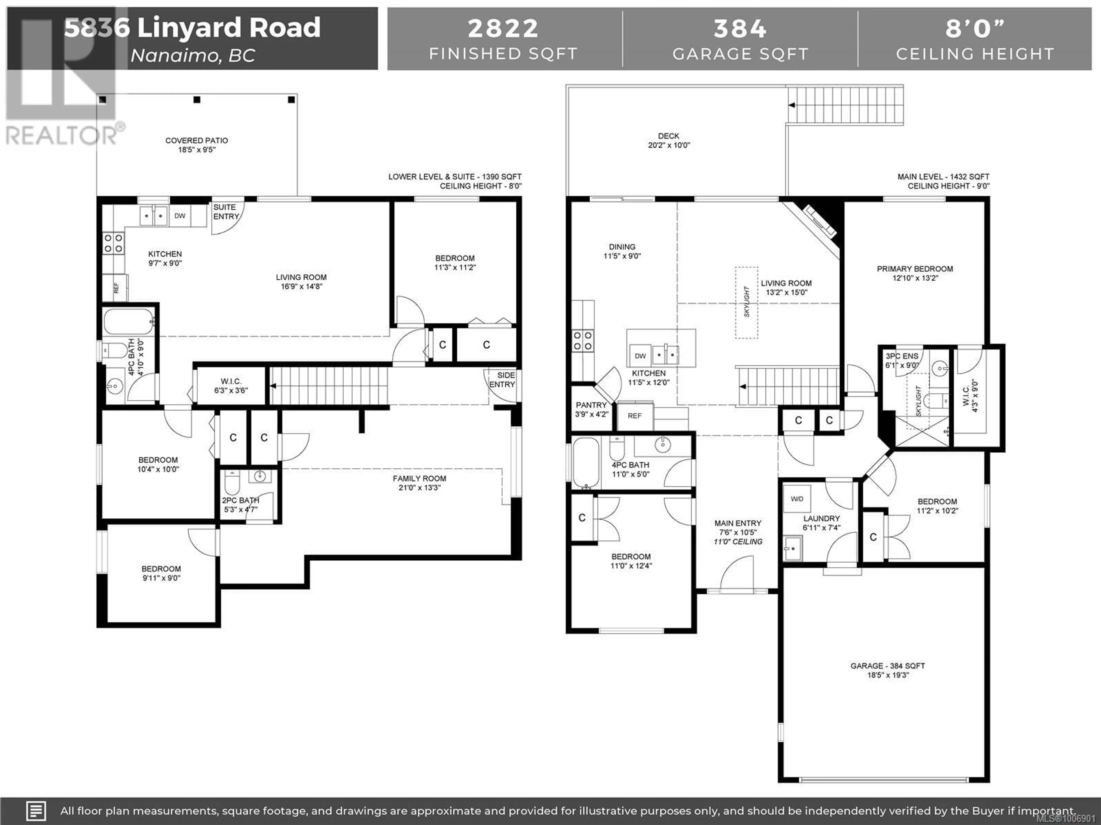Floor plan for 5836 LINYARD ROAD, Nanaimo British Columbia V9T0G6