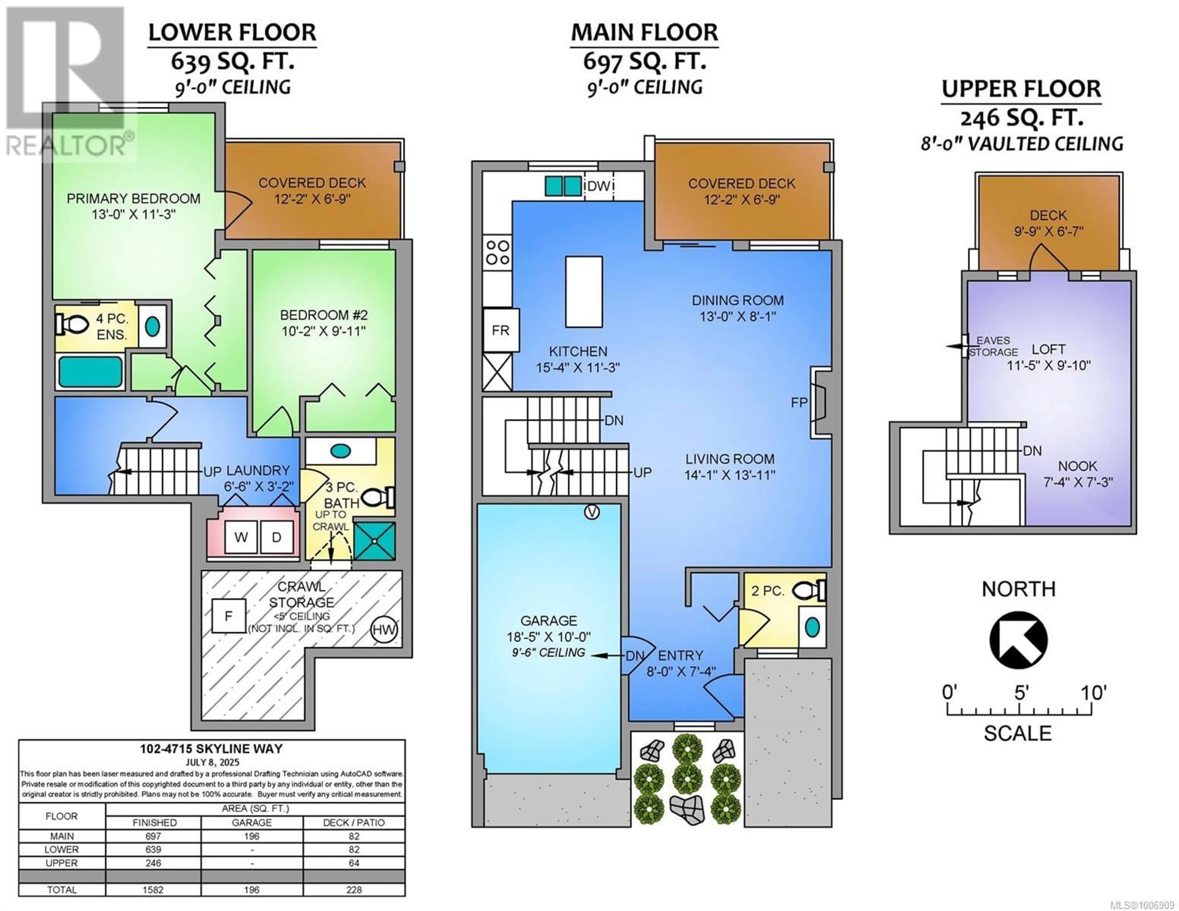 Floor plan for 102 - 4715 SKYLINE WAY, Nanaimo British Columbia V9T0C1
