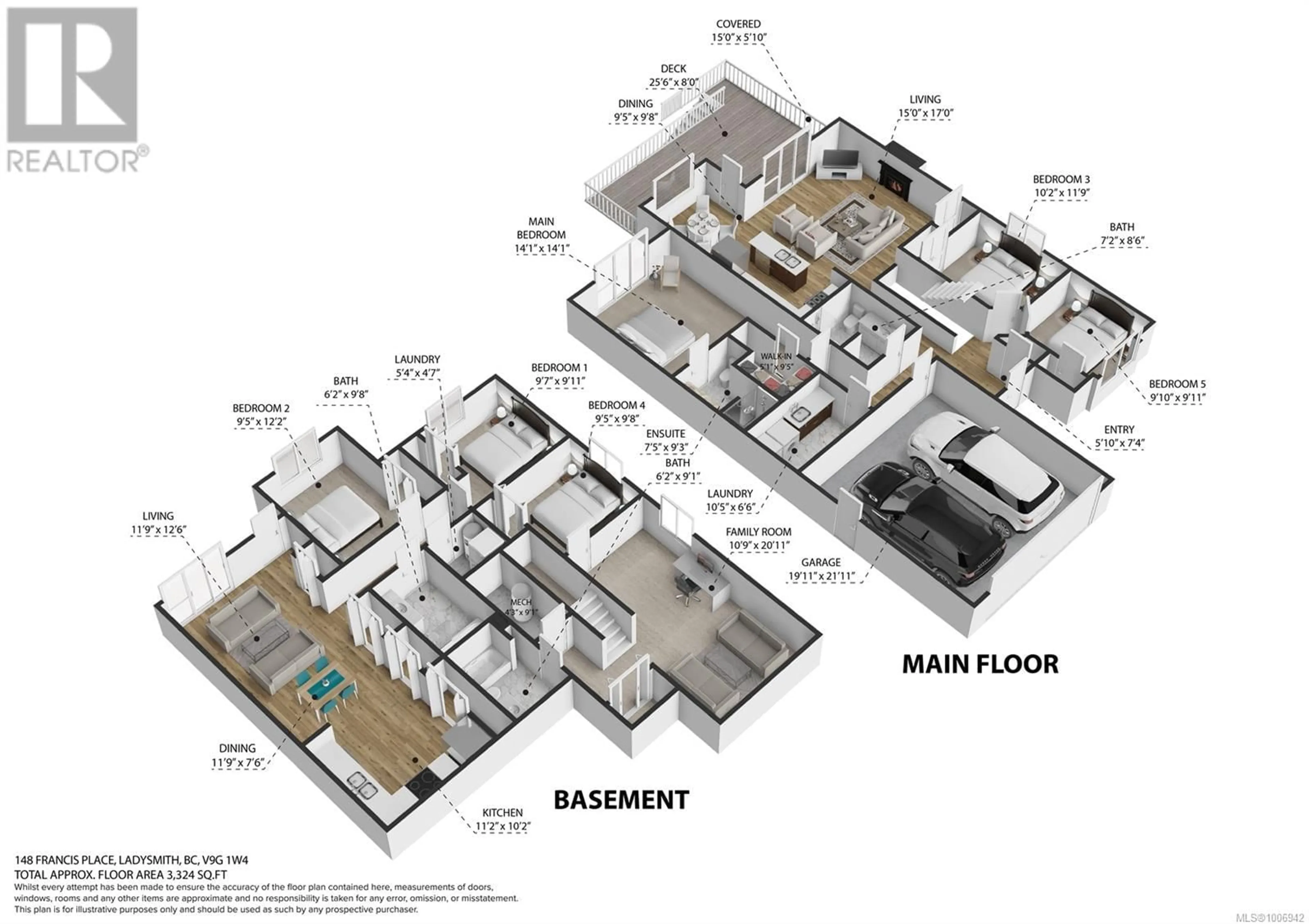 Floor plan for 148 FRANCIS PLACE, Ladysmith British Columbia V9G1W4