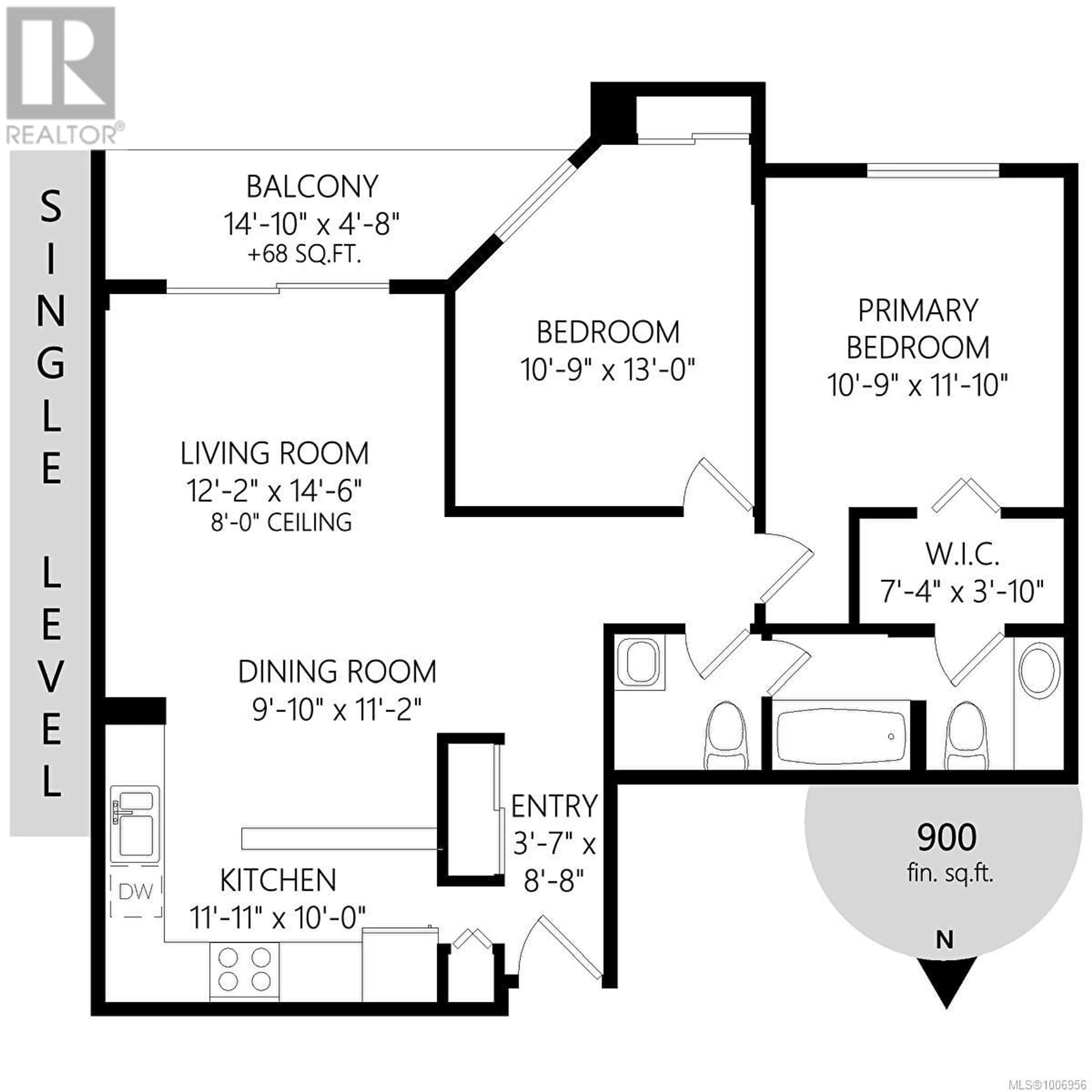 Floor plan for 501 - 1745 LEIGHTON ROAD, Victoria British Columbia V8R6R6