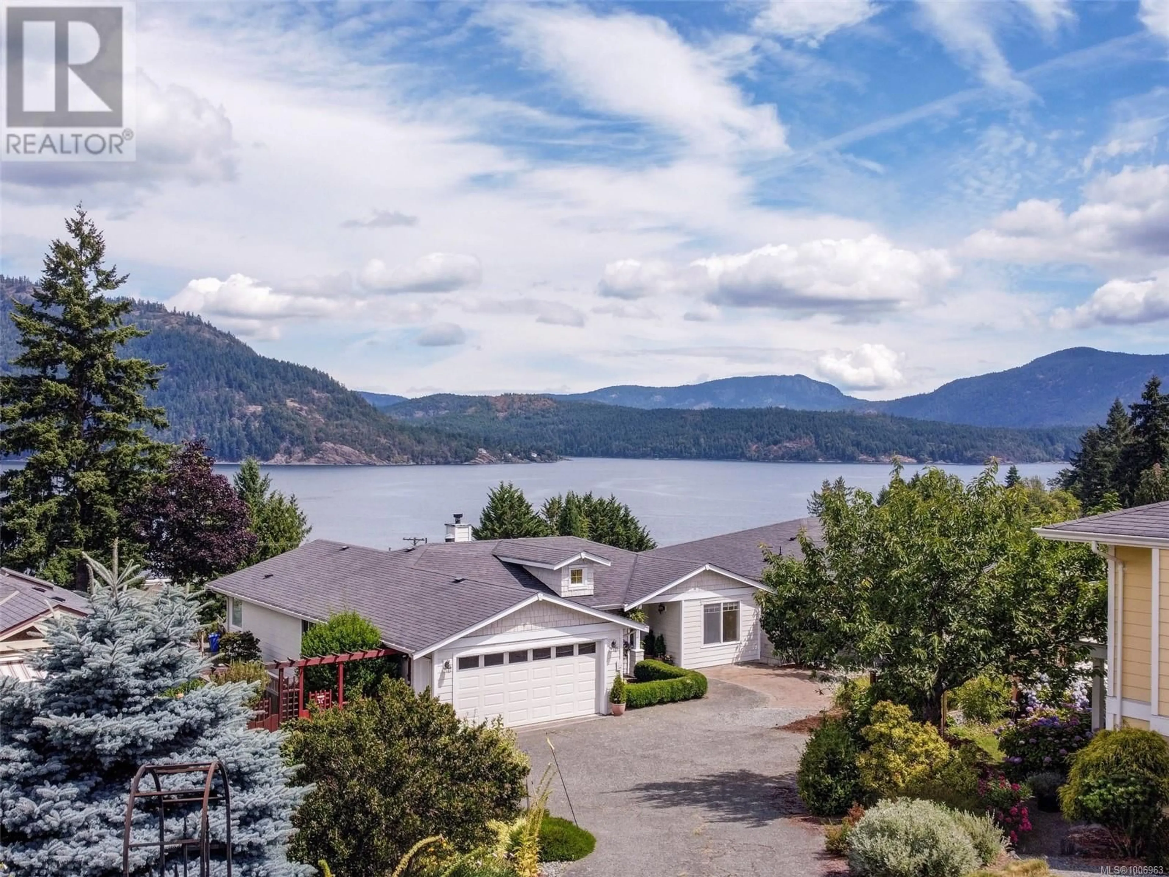 A pic from outside/outdoor area/front of a property/back of a property/a pic from drone, water/lake/river/ocean view for 4675 DAVENPORT ROAD, Cowichan Bay British Columbia V0R1N1