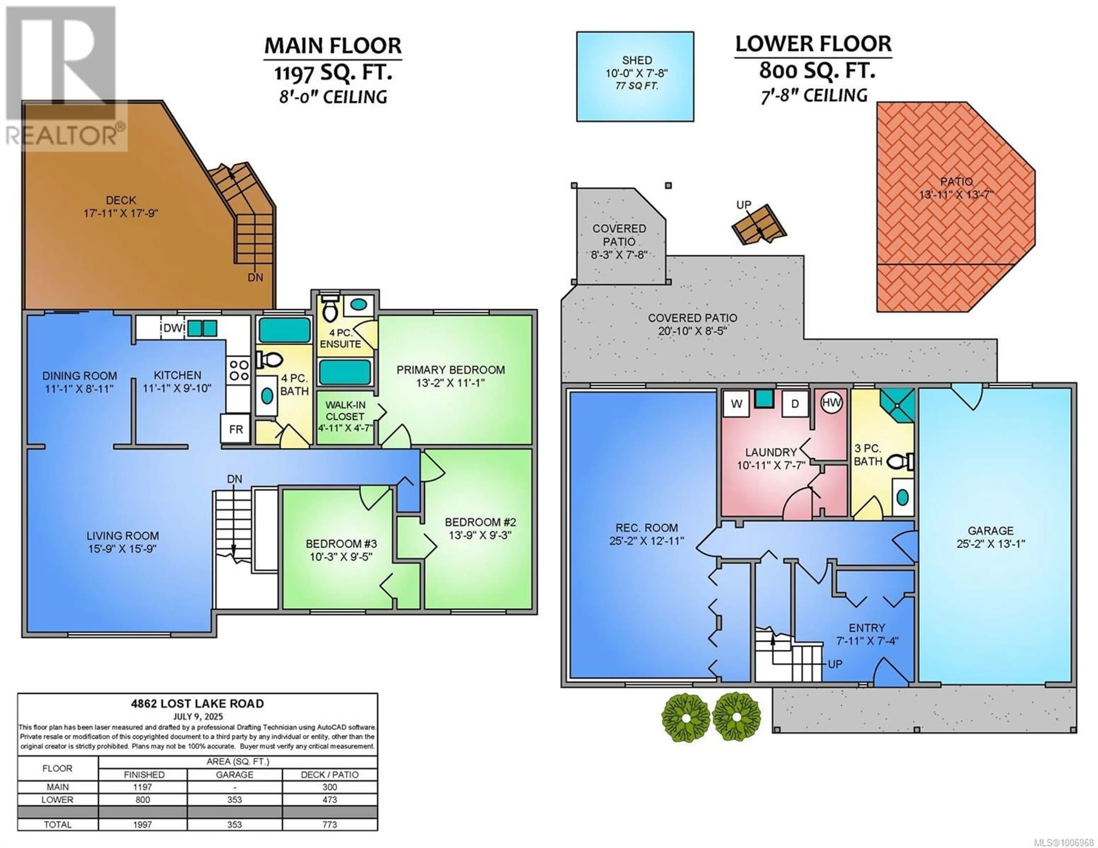 Floor plan for 4862 LOST LAKE ROAD, Nanaimo British Columbia V9T5C8