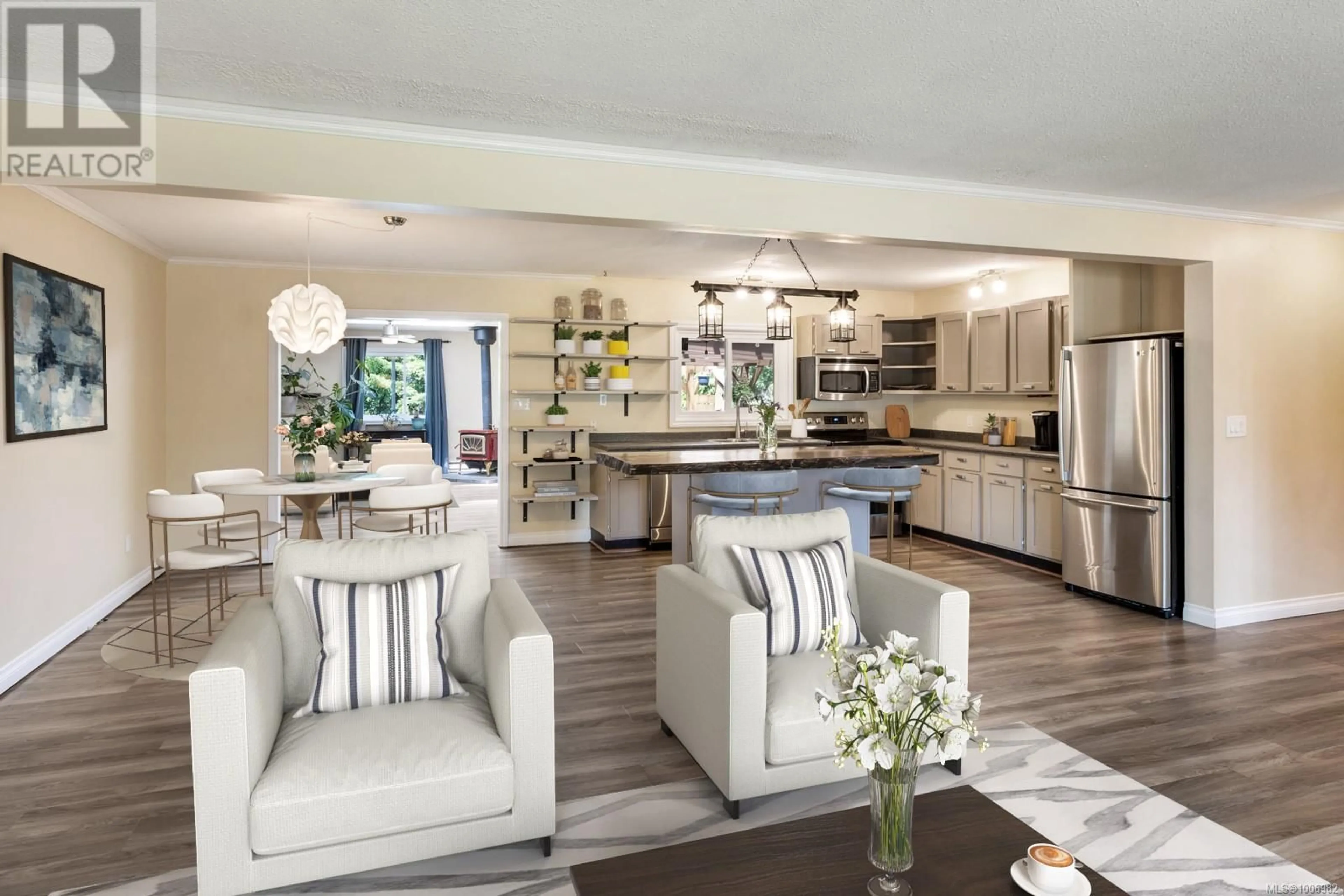 Open concept kitchen, ceramic/tile floor for 3187 BARFORD CRESCENT, Courtenay British Columbia V9N9L6