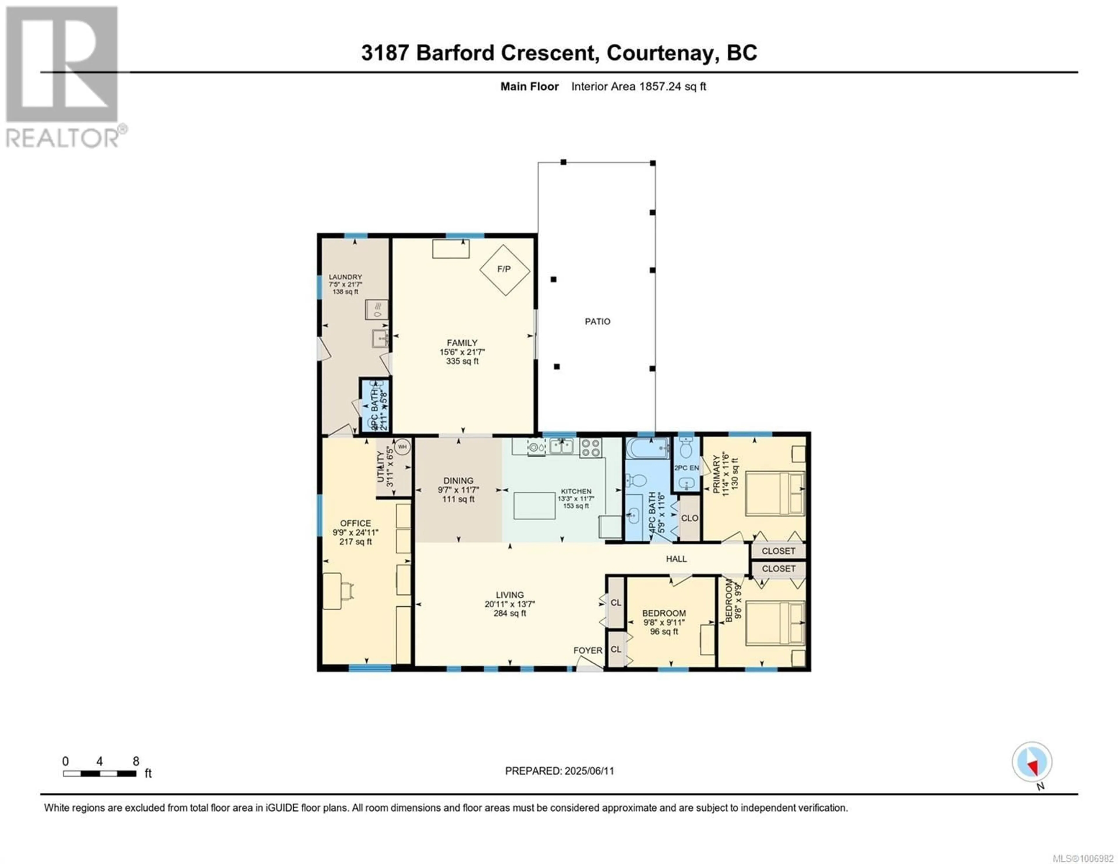 Floor plan for 3187 BARFORD CRESCENT, Courtenay British Columbia V9N9L6