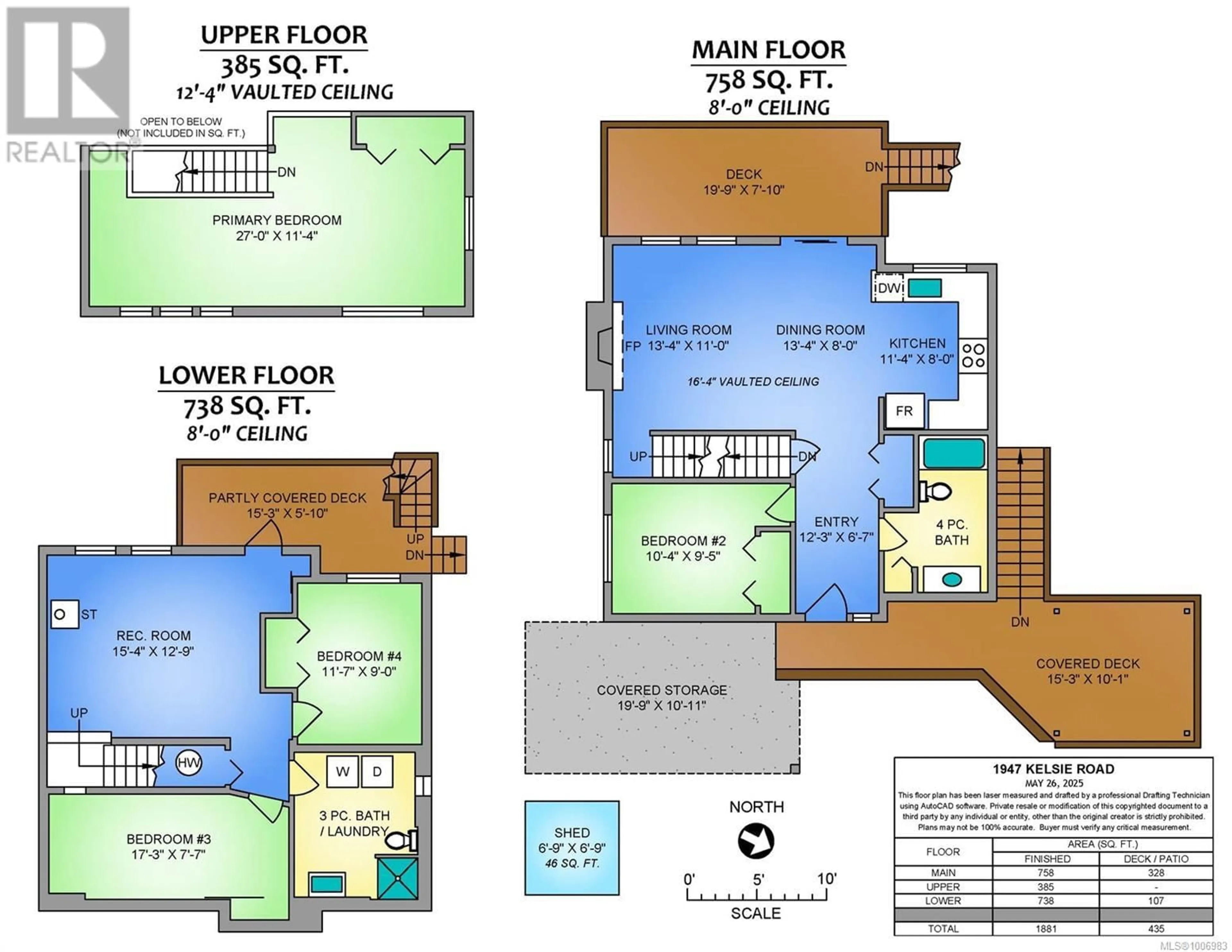 Floor plan for 1947 KELSIE ROAD, Nanaimo British Columbia V9X1B7