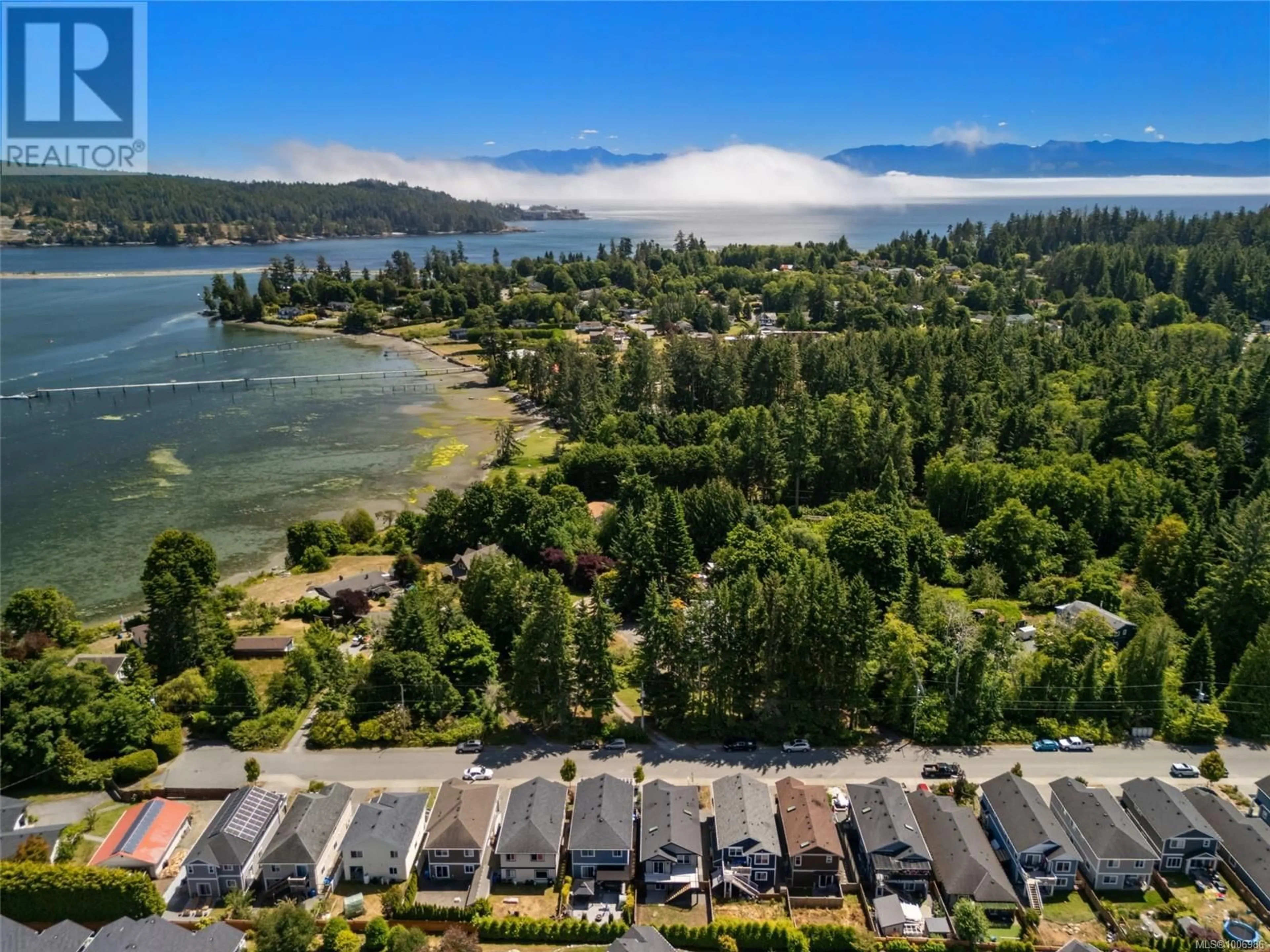 A pic from outside/outdoor area/front of a property/back of a property/a pic from drone, water/lake/river/ocean view for 6978 WRIGHT ROAD, Sooke British Columbia V9Z1M5