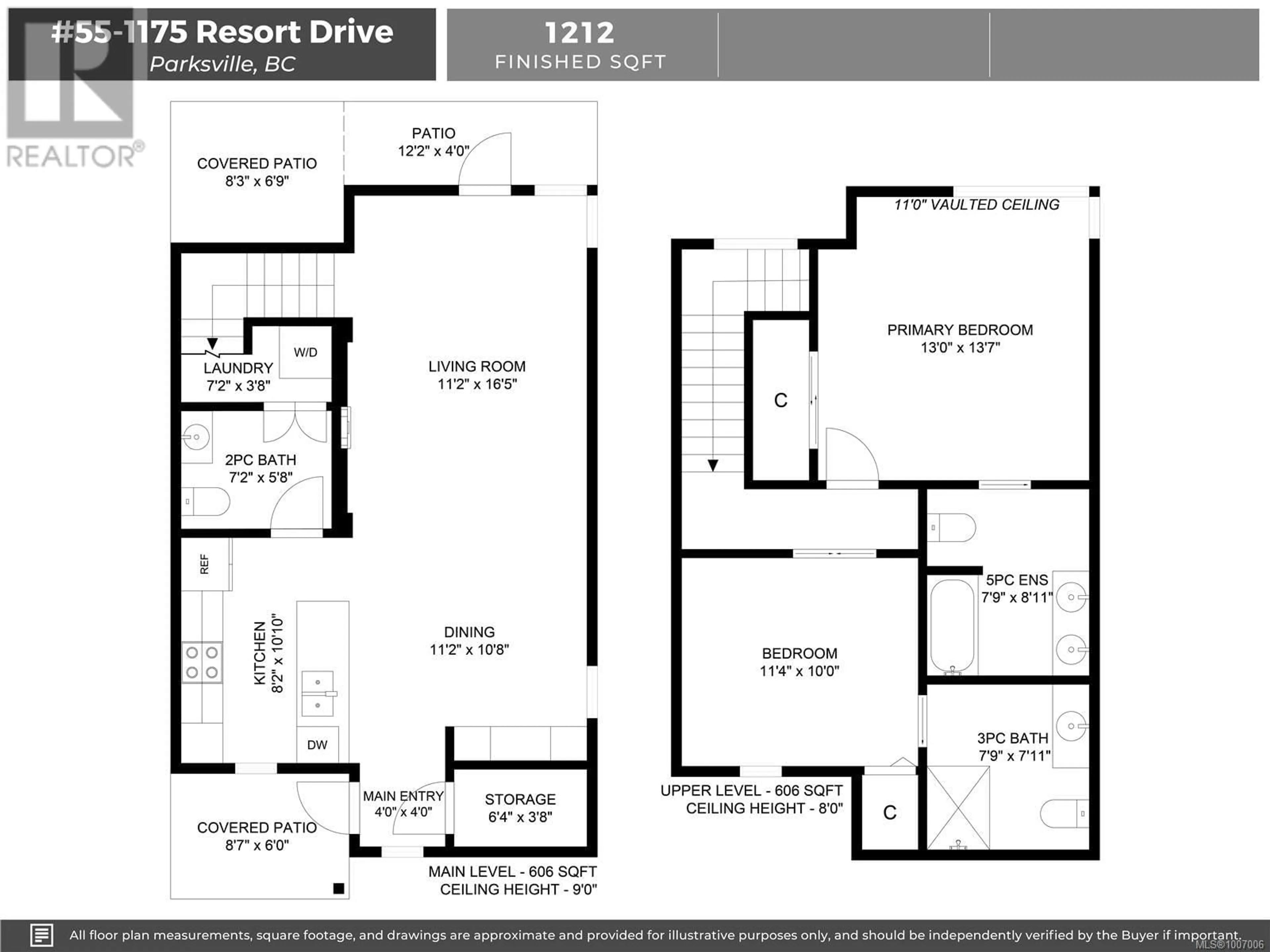 Floor plan for 55 - 1175 RESORT DRIVE, Parksville British Columbia V9P2E3