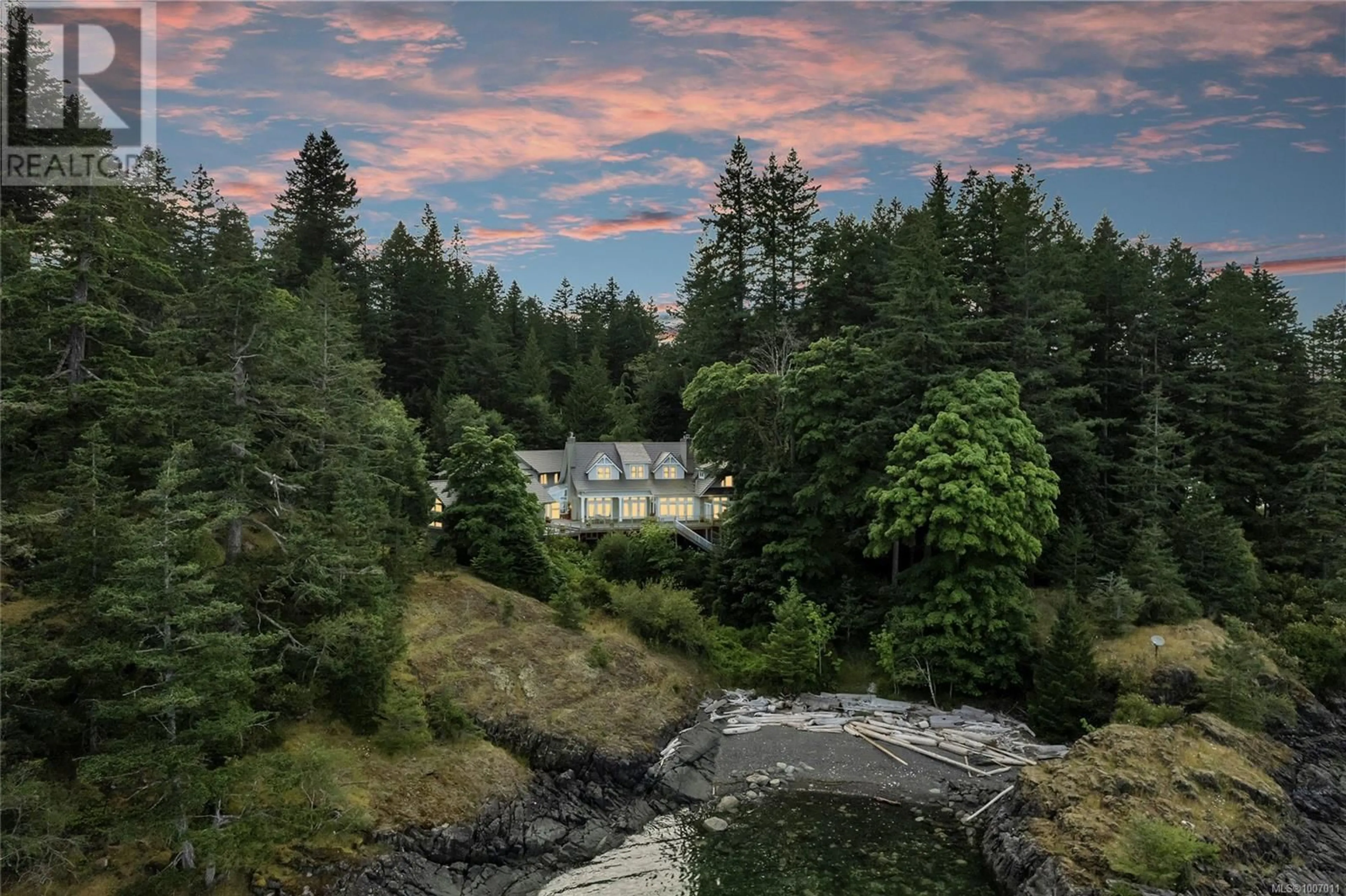 A pic from outside/outdoor area/front of a property/back of a property/a pic from drone, water/lake/river/ocean view for 1790 HYACINTHE BAY ROAD, Quadra Island British Columbia V0P1H0