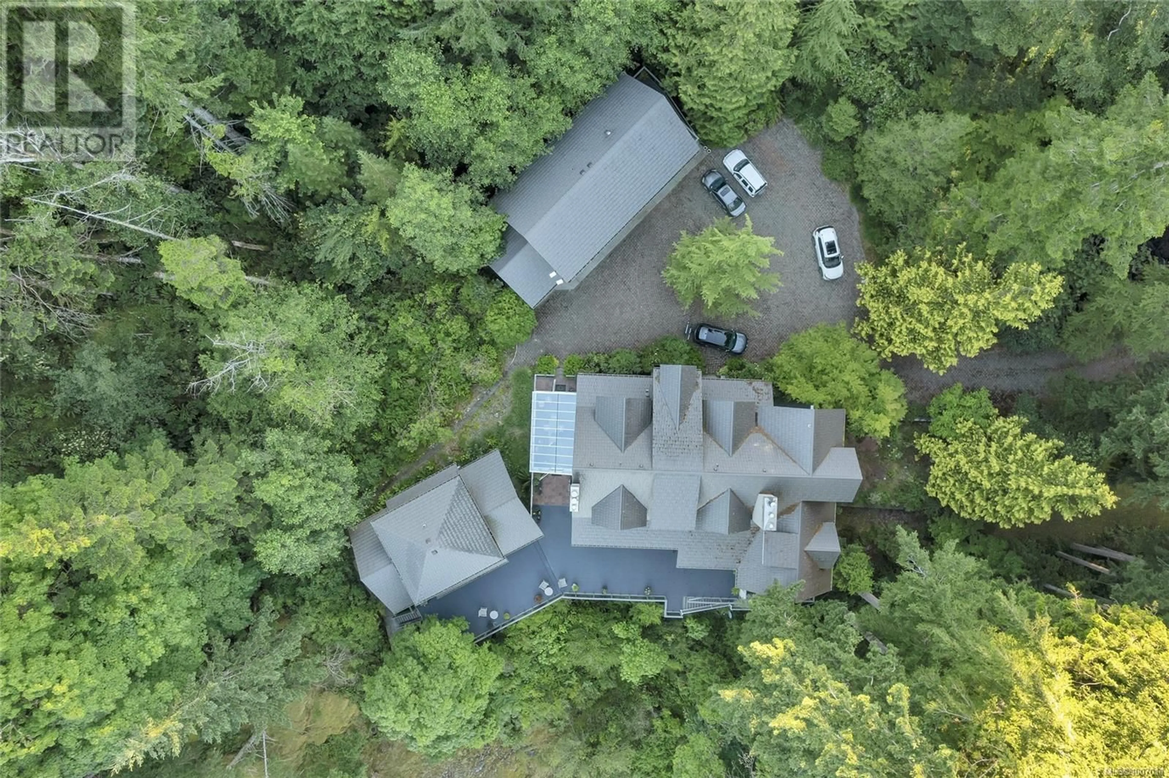 A pic from outside/outdoor area/front of a property/back of a property/a pic from drone, unknown for 1790 HYACINTHE BAY ROAD, Quadra Island British Columbia V0P1H0