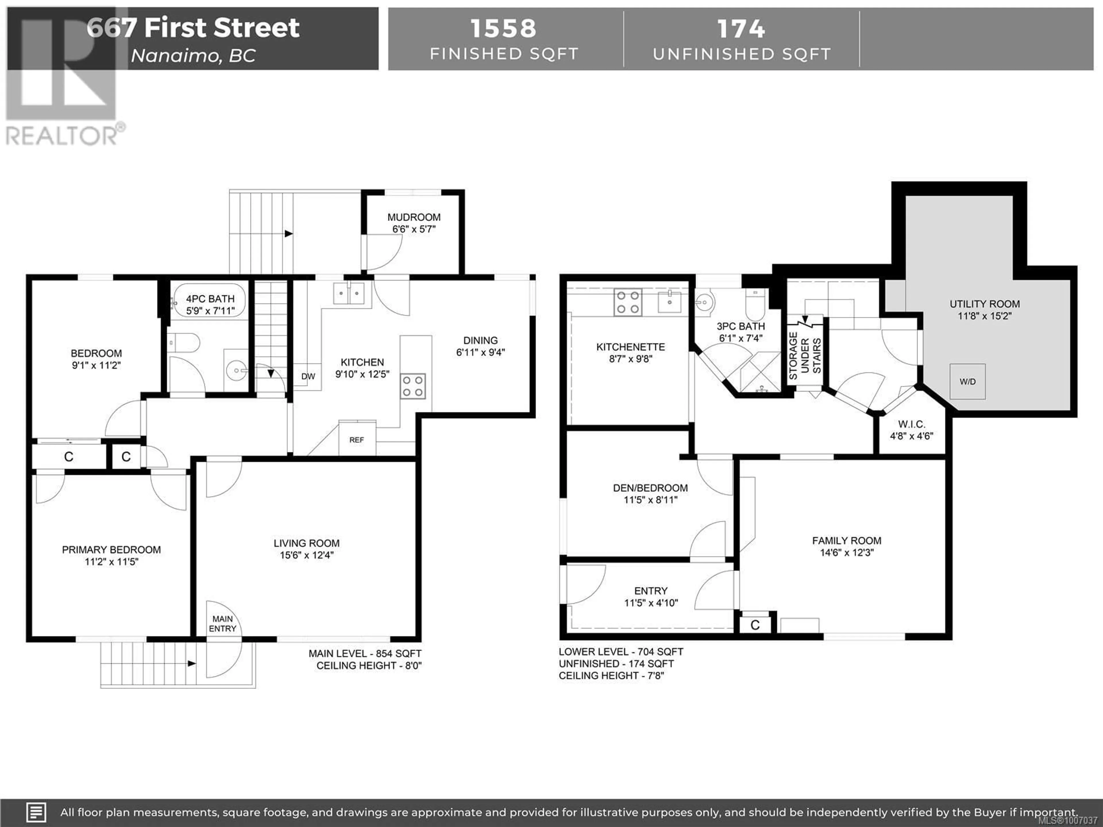 Floor plan for 667 FIRST STREET, Nanaimo British Columbia V9R1Z6
