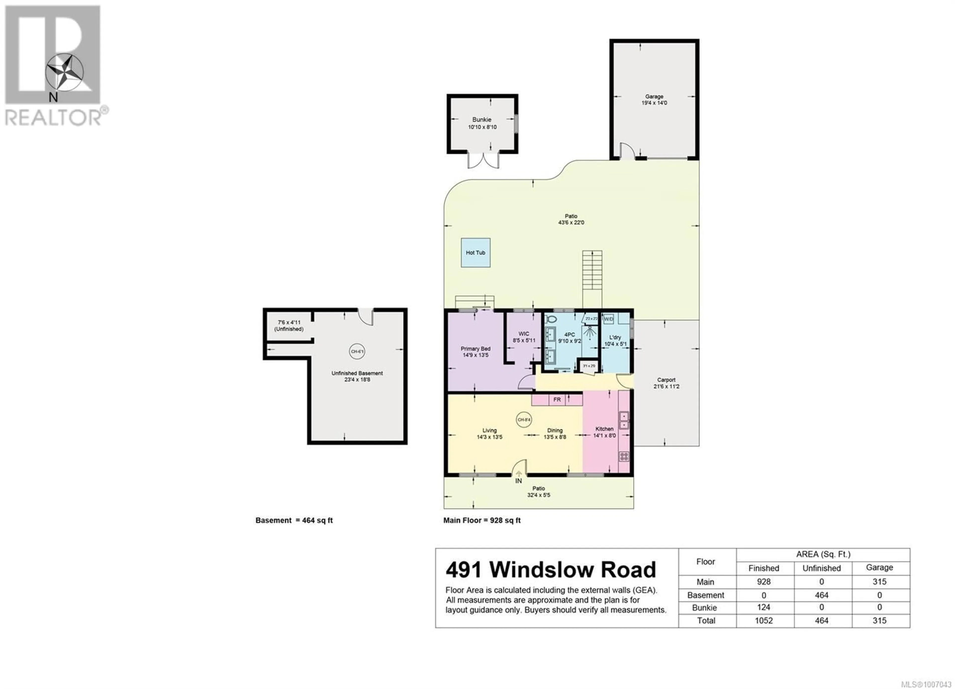 Floor plan for 491 WINDSLOW ROAD, Comox British Columbia V9M3T8