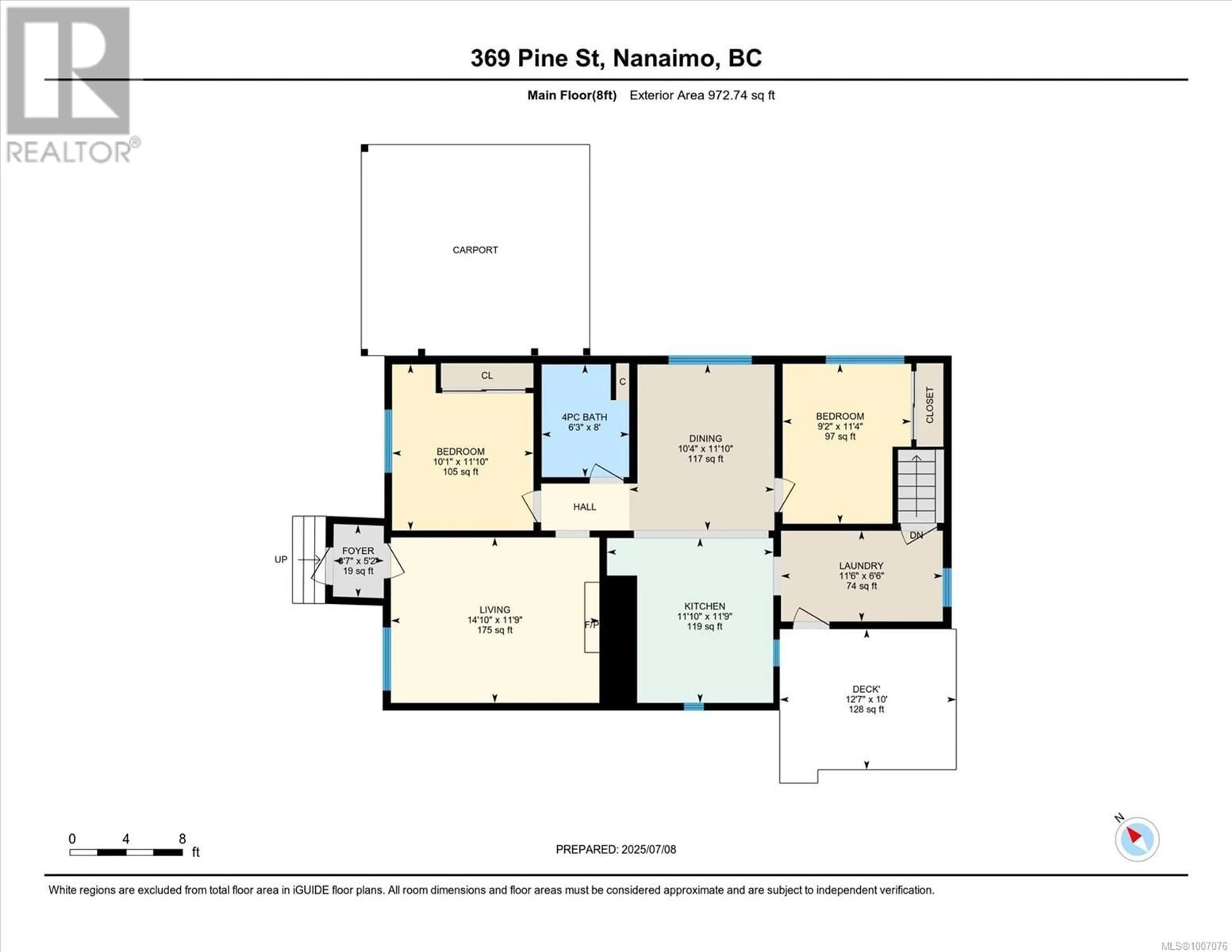 Floor plan for 369 PINE STREET, Nanaimo British Columbia V9R2C1