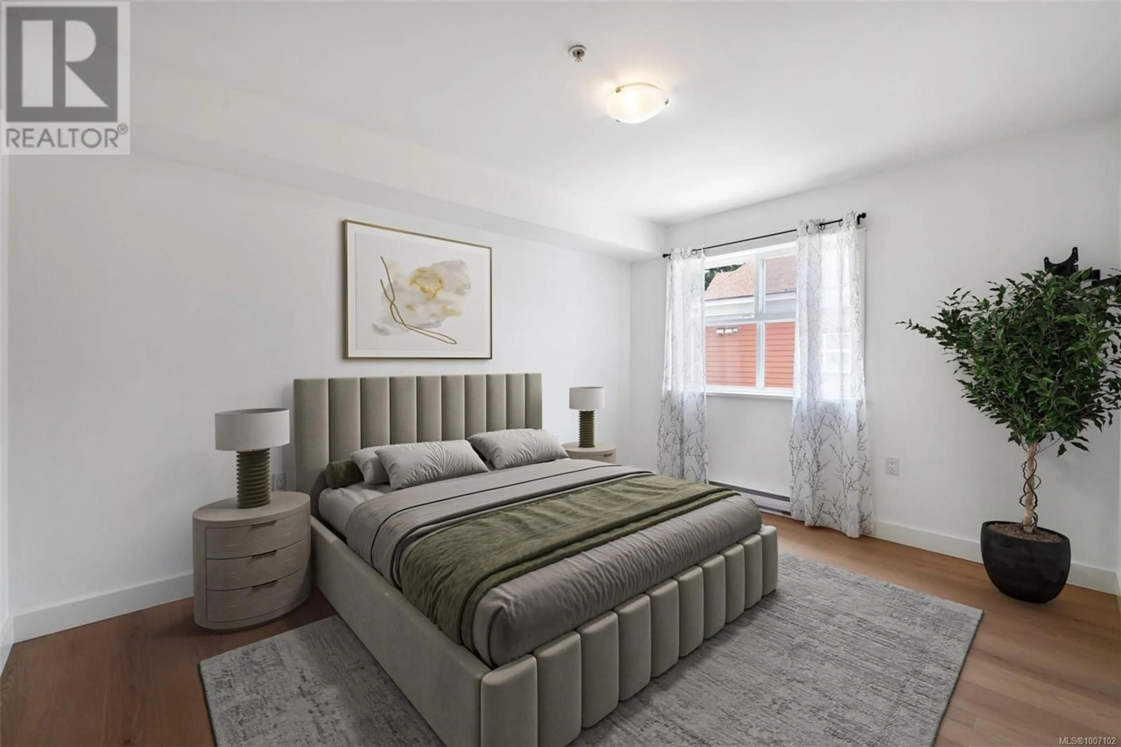 Bedroom with bed, carpet floor for 314 - 655 GOLDSTREAM AVENUE, Langford British Columbia V9B0G2