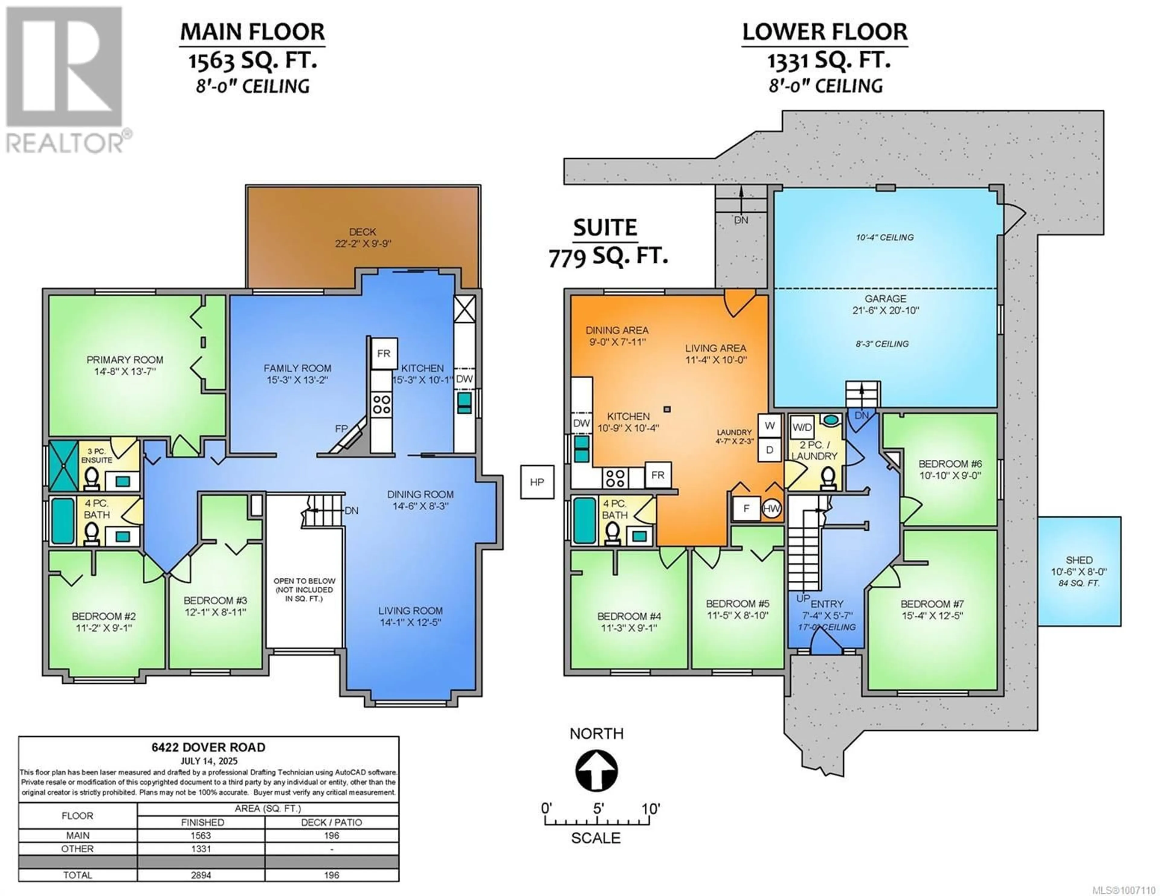 Floor plan for 6422 DOVER ROAD, Nanaimo British Columbia V9V1A7