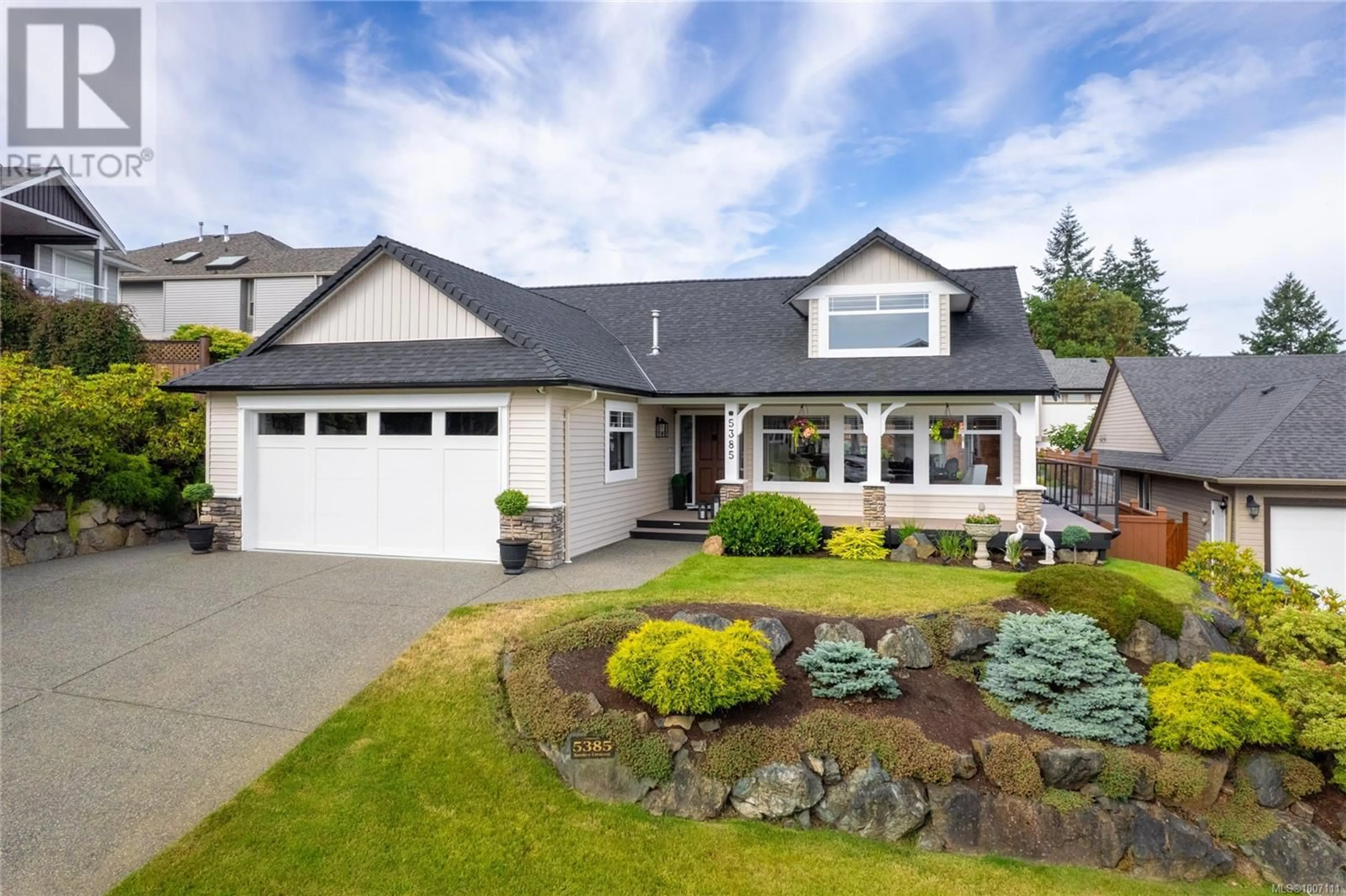 Home with vinyl exterior material, street for 5385 SMOKEY CRESCENT, Nanaimo British Columbia V9T5R6