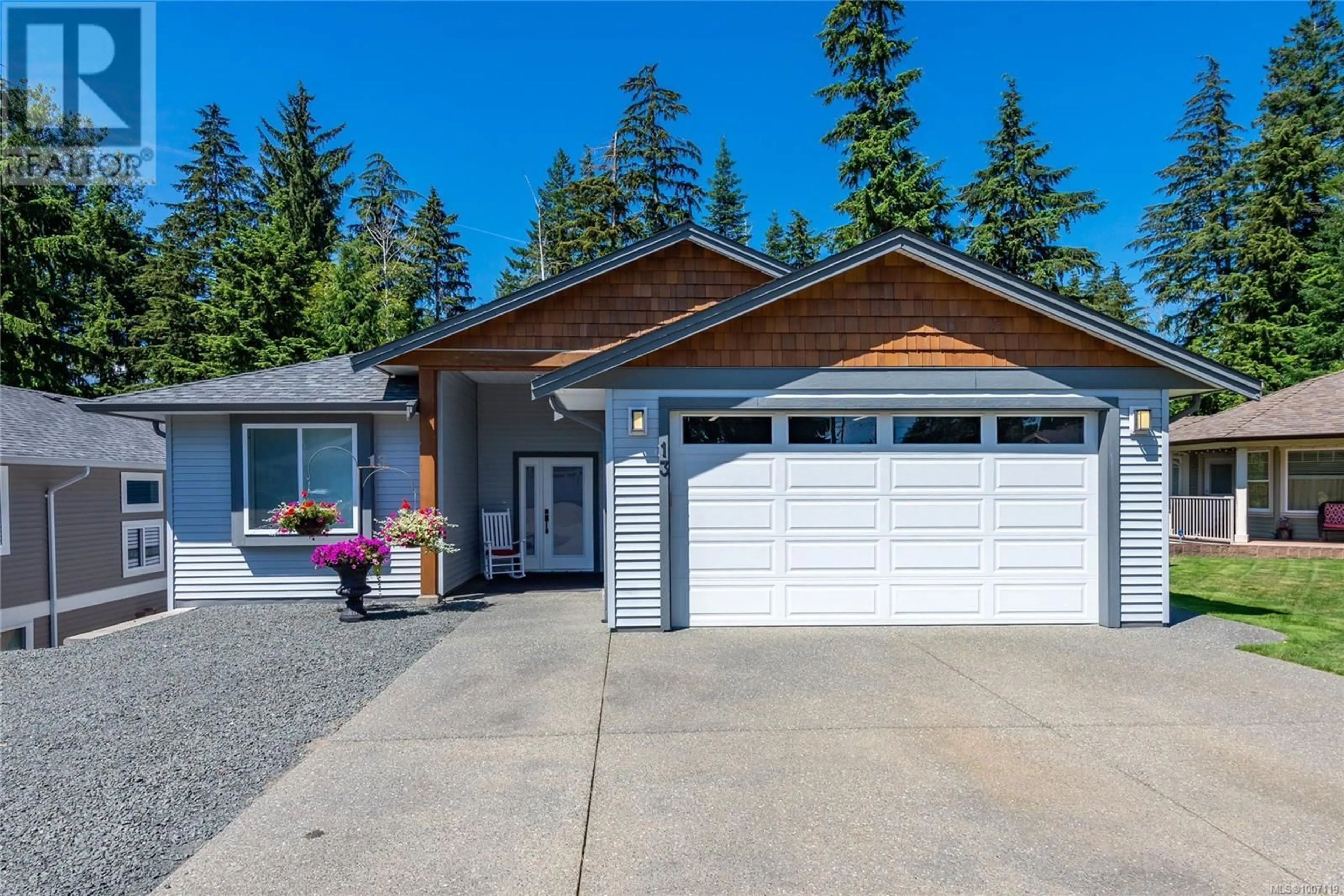 Home with vinyl exterior material, street for 13 - 100 MCPHEDRAN ROAD, Campbell River British Columbia V9W5P4
