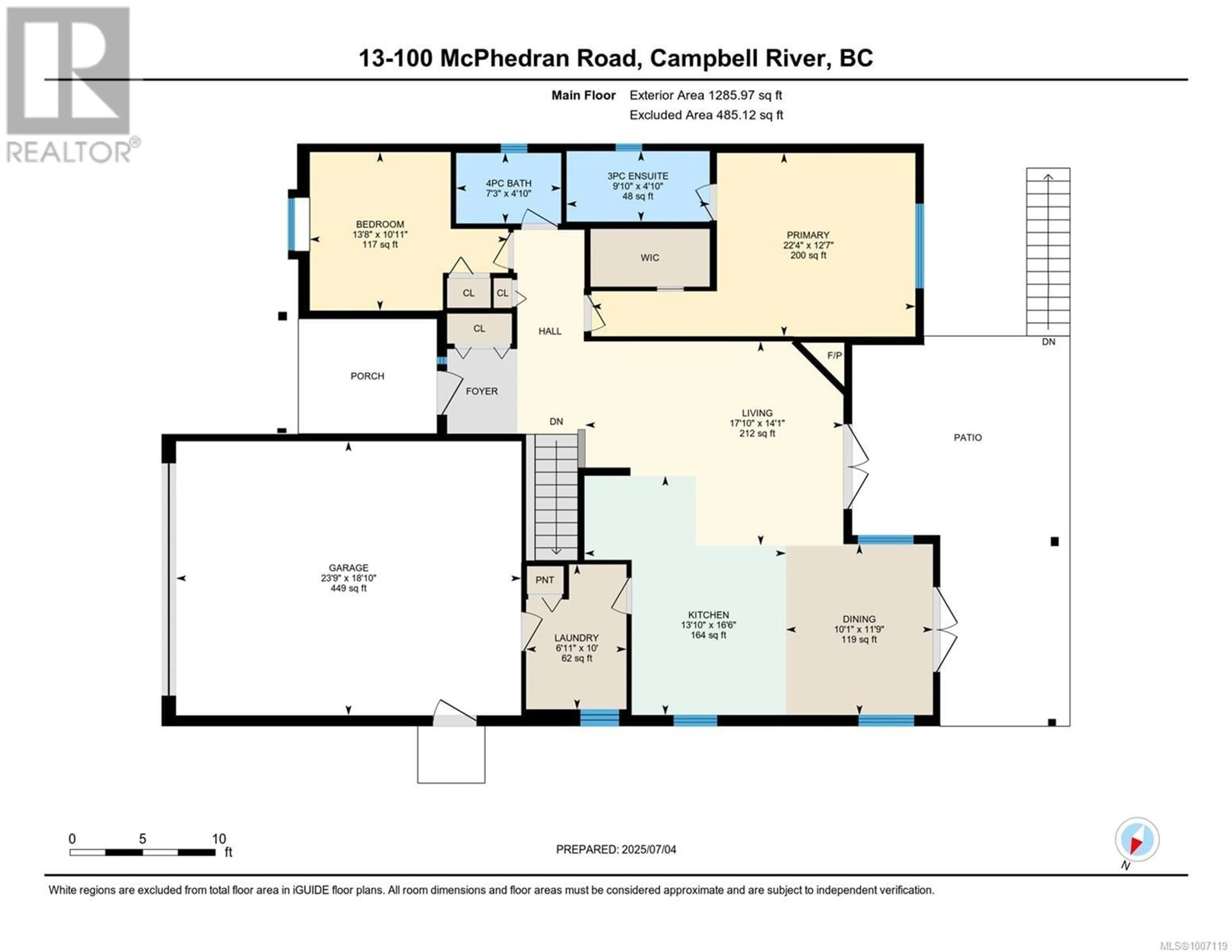 Floor plan for 13 - 100 MCPHEDRAN ROAD, Campbell River British Columbia V9W5P4
