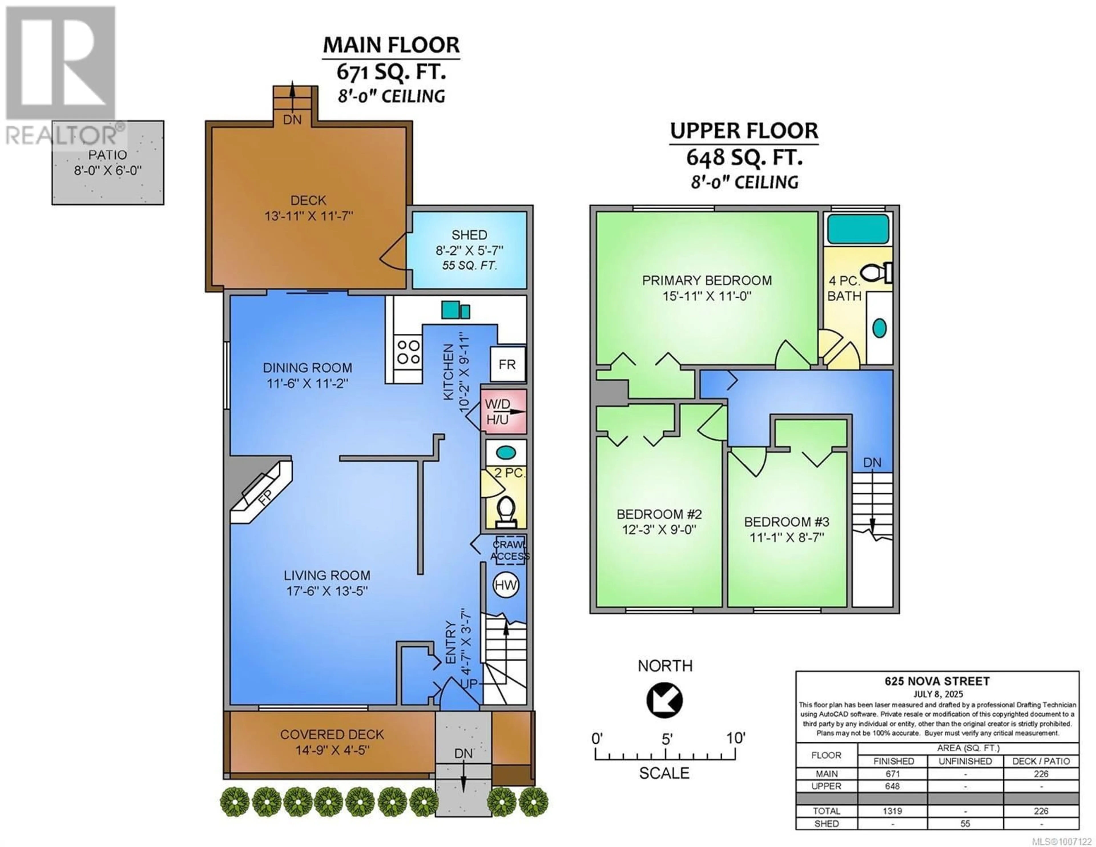 Floor plan for 625 NOVA STREET, Nanaimo British Columbia V9R5S8