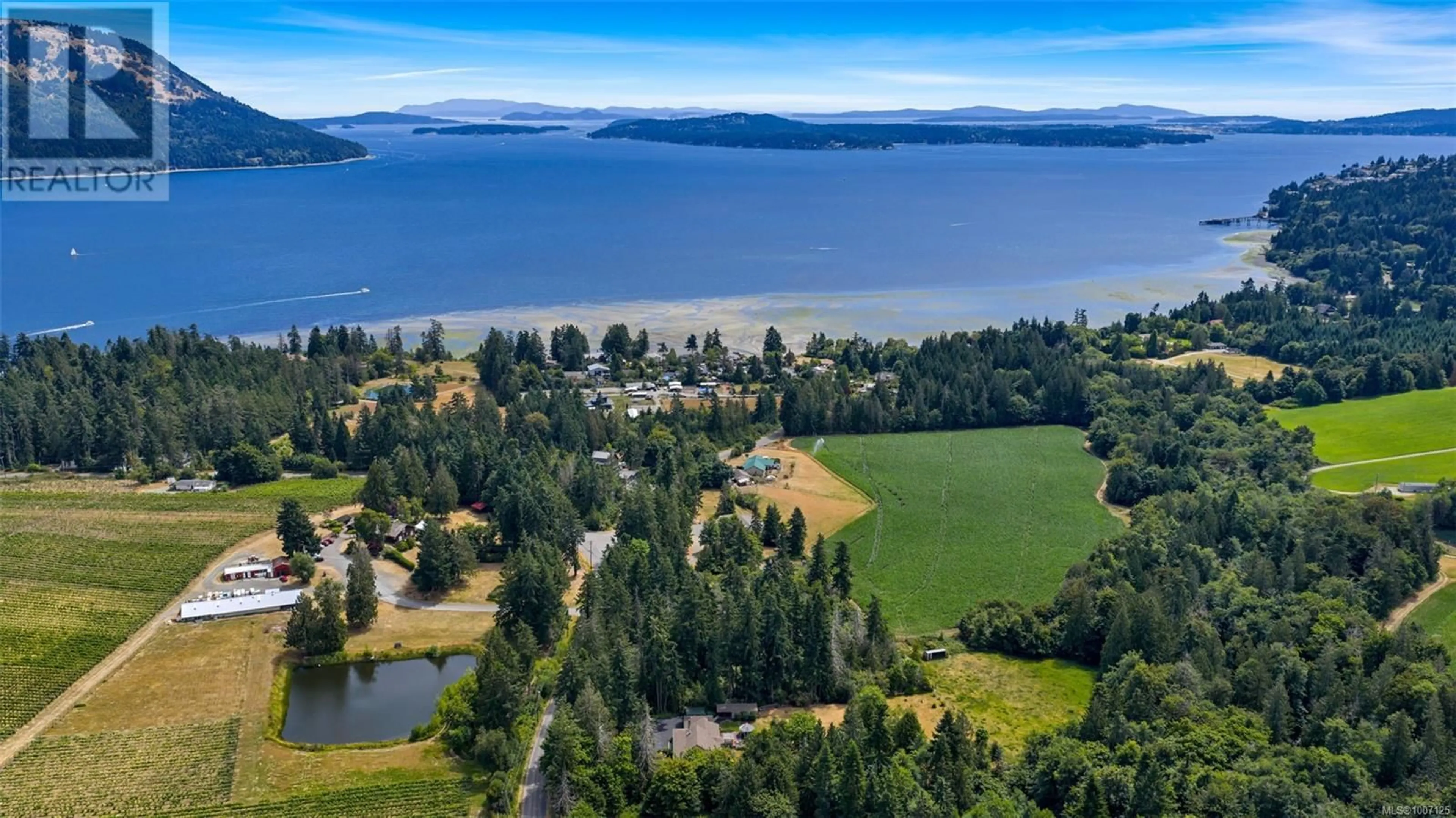 A pic from outside/outdoor area/front of a property/back of a property/a pic from drone, water/lake/river/ocean view for 775 CHERRY POINT ROAD, Cobble Hill British Columbia V8H0E7