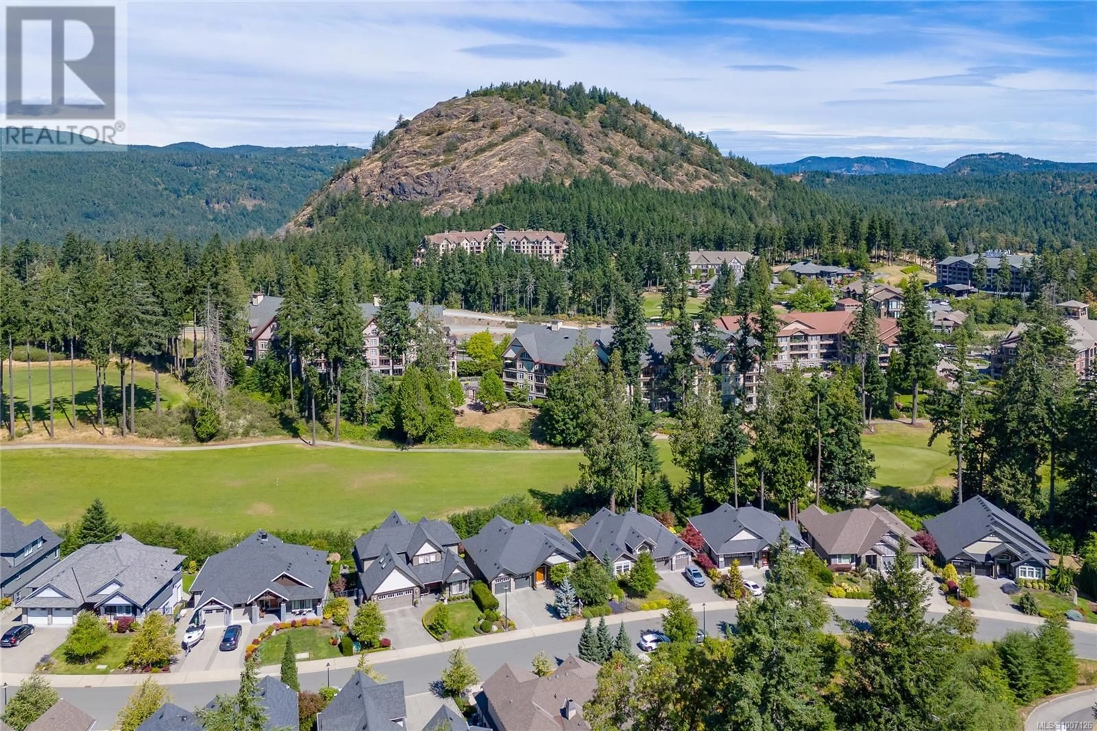 A pic from outside/outdoor area/front of a property/back of a property/a pic from drone, mountain view for 2140 CHAMPIONS WAY, Langford British Columbia V9B0E3