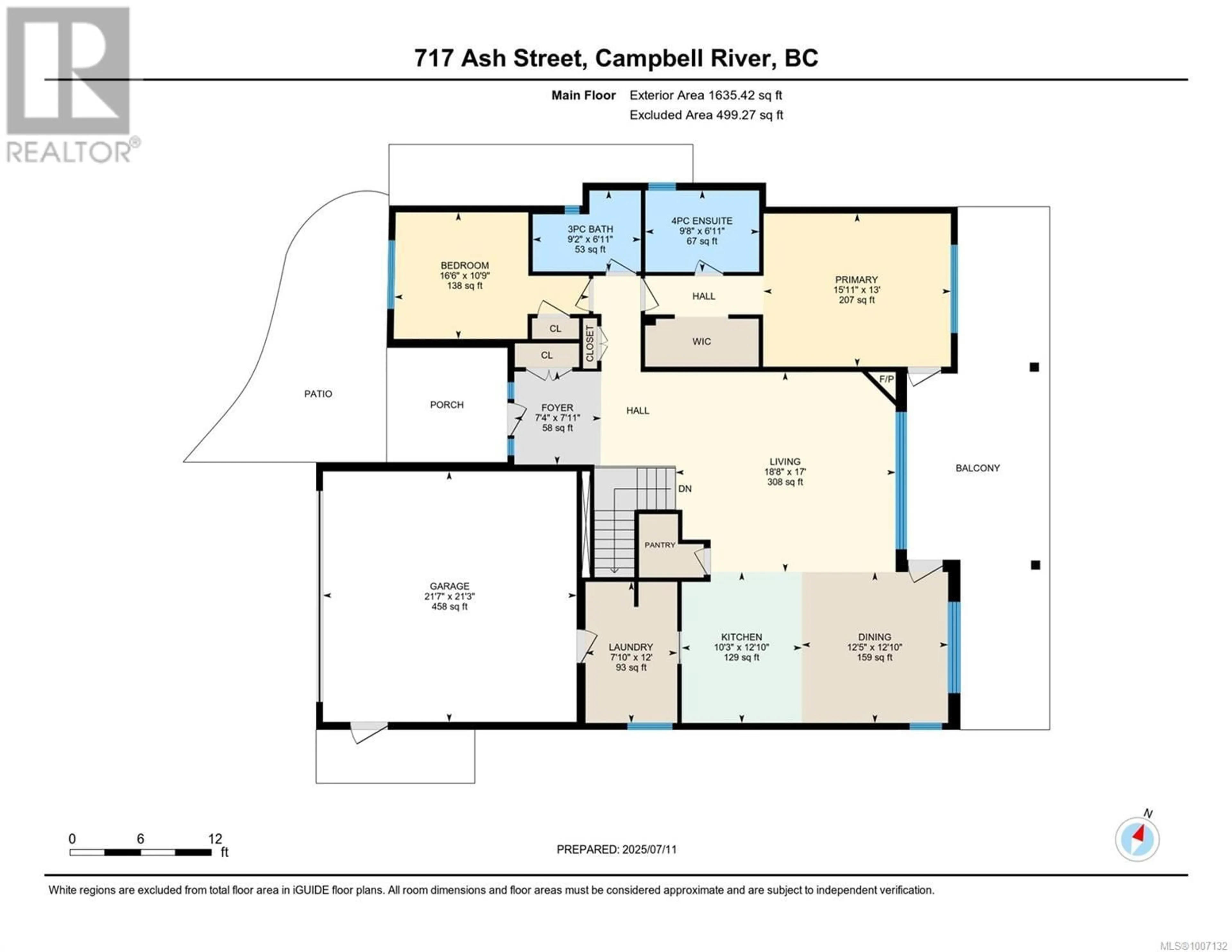 Floor plan for 717 ASH STREET, Campbell River British Columbia V9W1G1