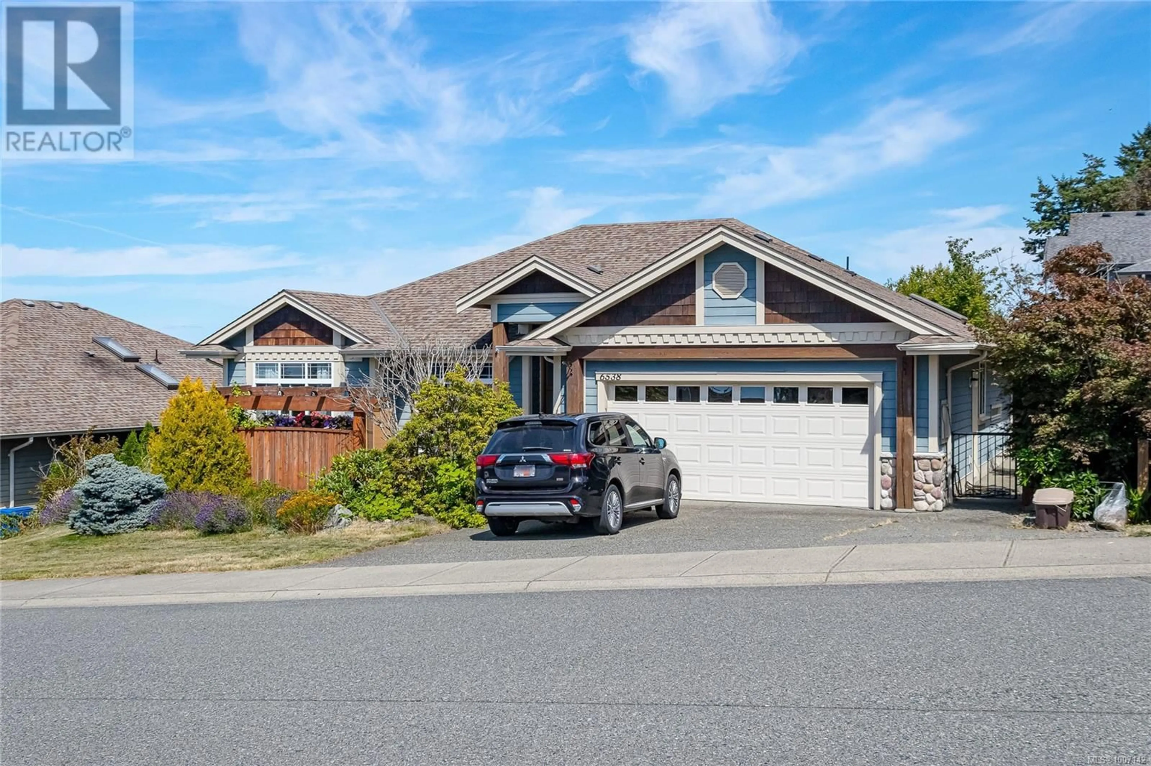 Home with vinyl exterior material, street for 6538 HARRIER ROAD, Nanaimo British Columbia V9V1V8